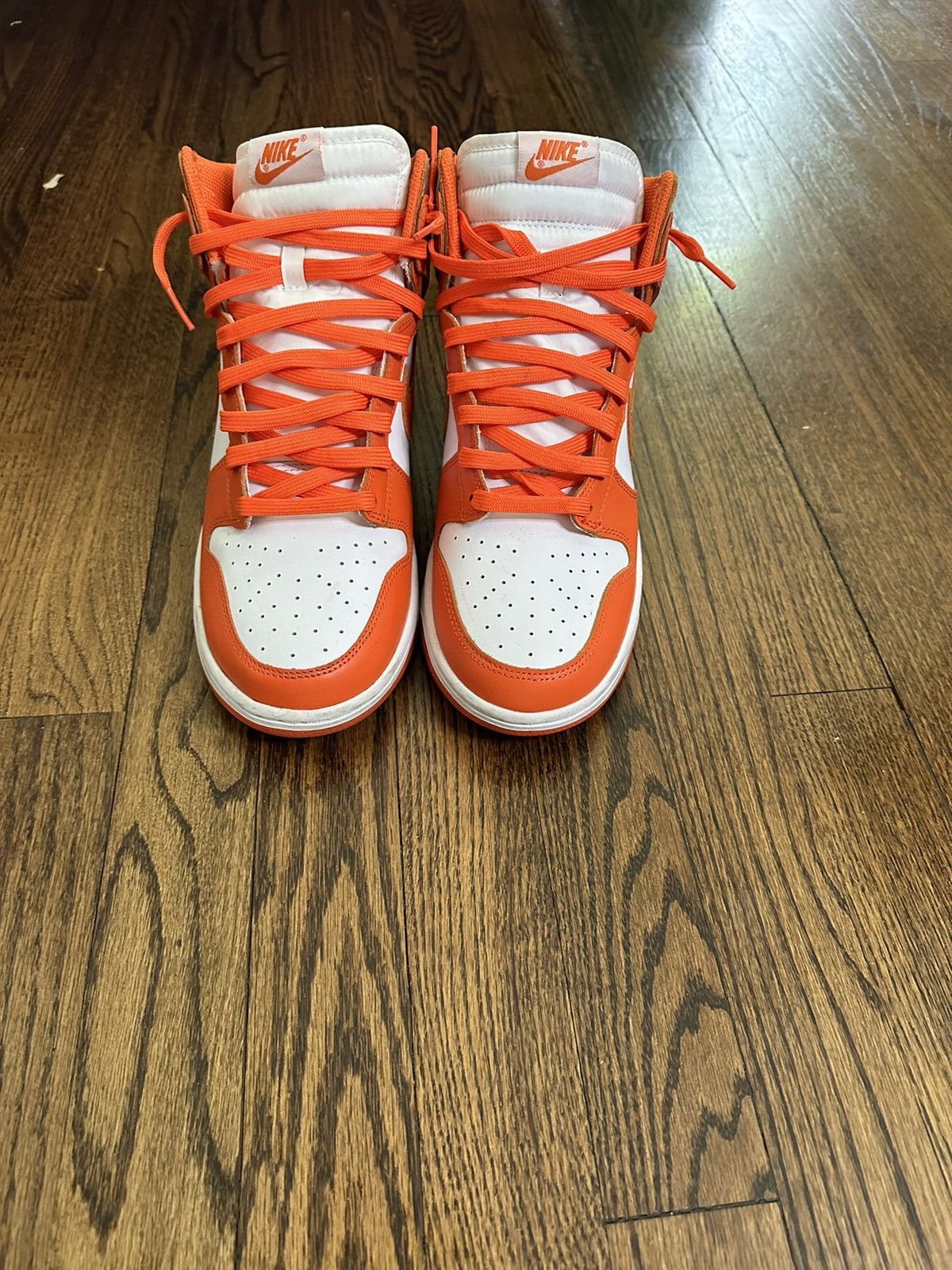 image of Nike Dunk High Syracuse Shoes in Orange, Men's (Size 10)