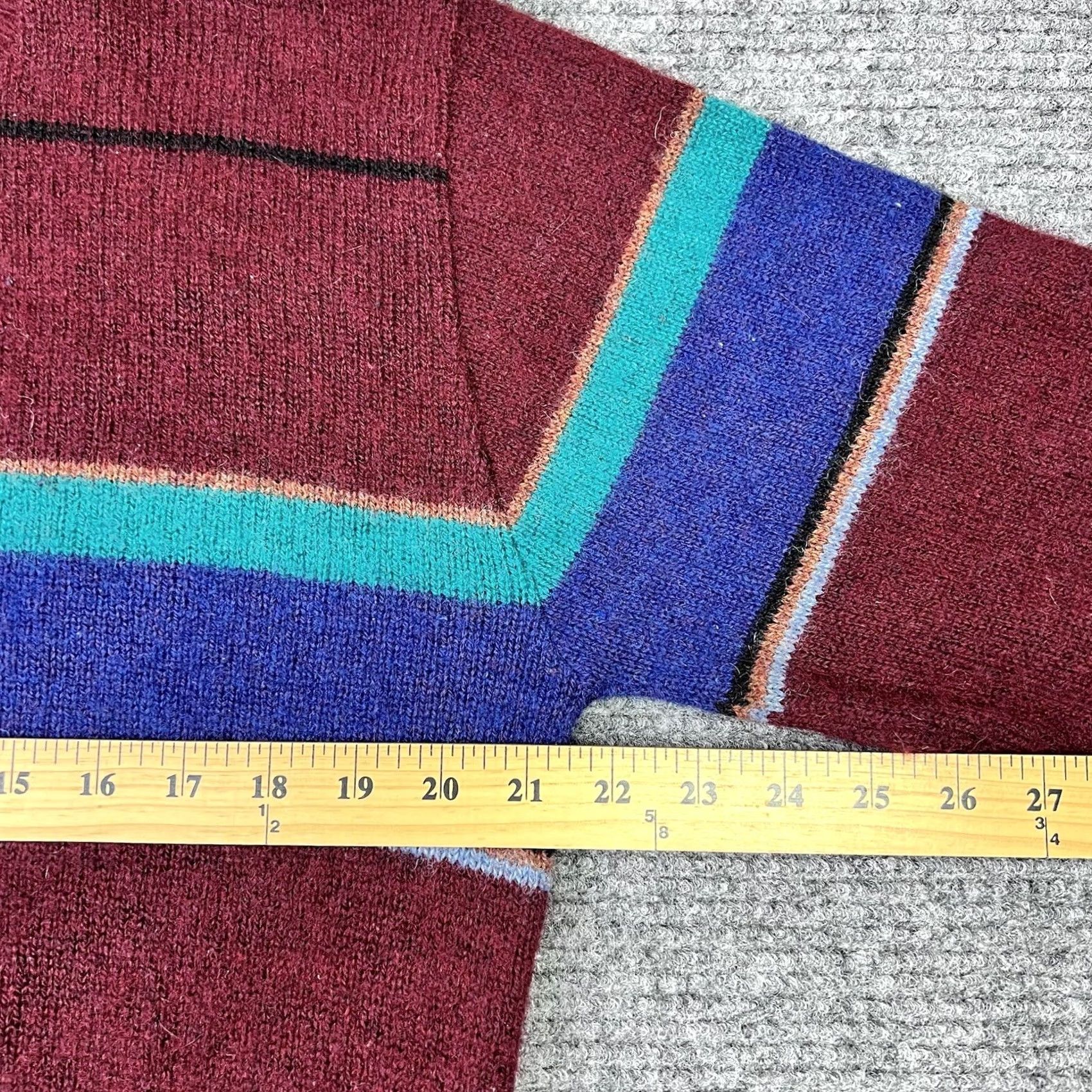 Vintage VINTAGE Maxam Sweater Shirt Mens Medium Red Burgundy 80s 90s Knit Wool Acrylic Crew Neck Long Sleeve Pullover Size US M / EU 48-50 / 2 - 6 Thumbnail