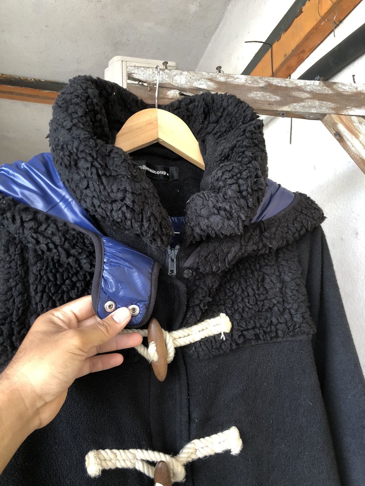 Issey Miyake Nice🥷Mercibeaucoup by Issey Miyake Big Hoodie Fleece Jacket Size L / US 10 / IT 46 - 7 Thumbnail