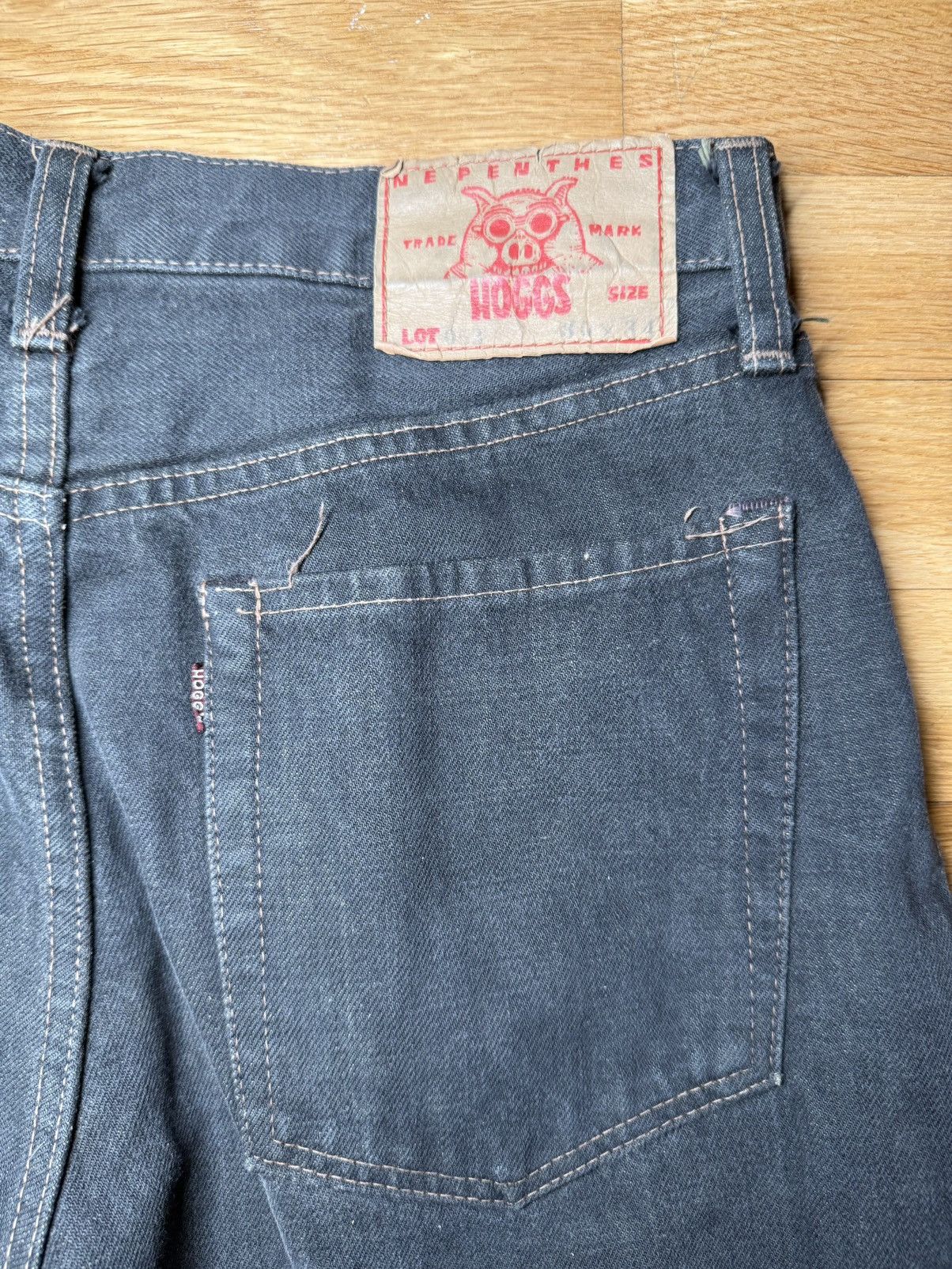 Nepenthes Nepenthes Hoggs Needles 1990s Japanese Selvedge Denim Size US 30 / EU 46 - 13 Thumbnail