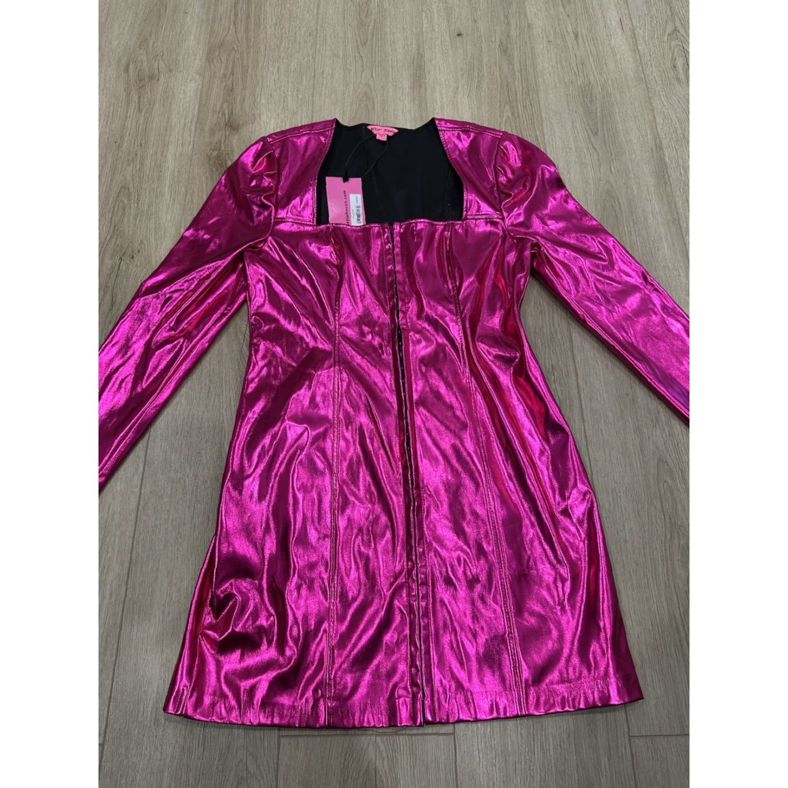 Betsey Johnson Betsey Johnson Barbie Pink Faux Leather Corset Mini Dress NWT Large L Women Corset Dress Size L / US 10 / IT 46 - 3 Thumbnail