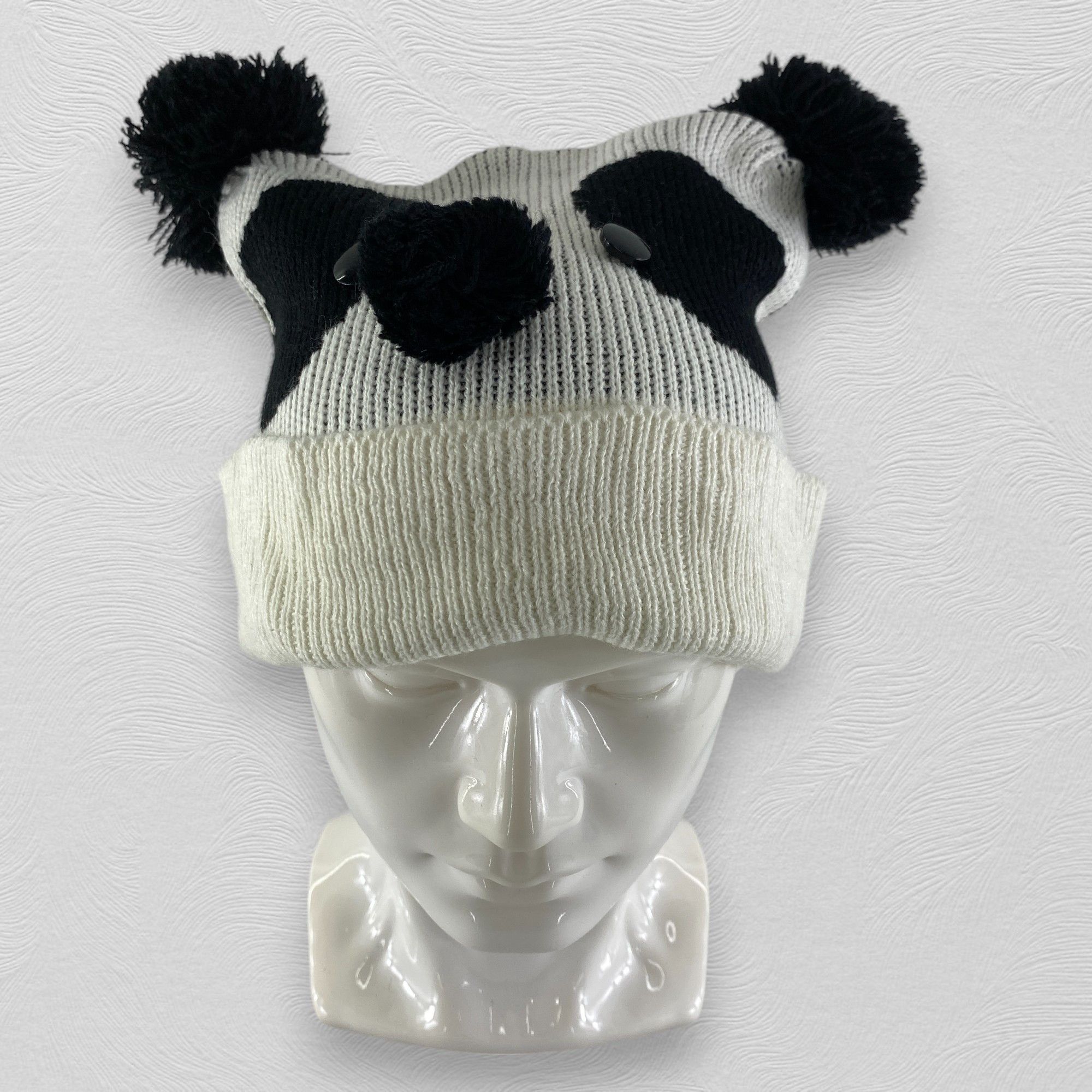 Japanese Brand Panda Animal Design Snow Cap Hat Beanie -BN599 Size ONE SIZE - 2 Thumbnail