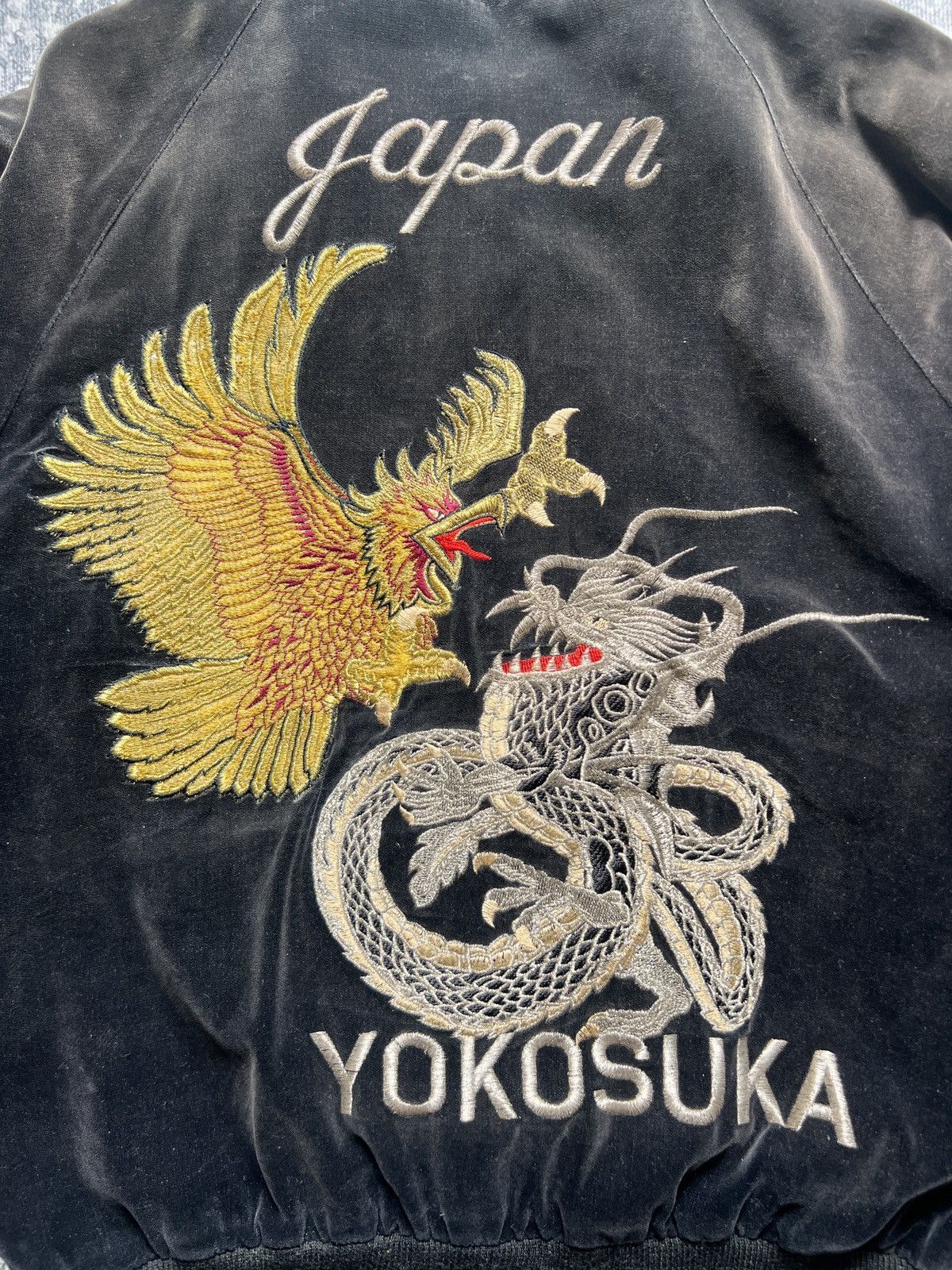Dulcamara Japan Vtg Velvet Sukajan Japan Yokosuka Souvenir Jacket Size US XL / EU 56 / 4 - 14 Thumbnail