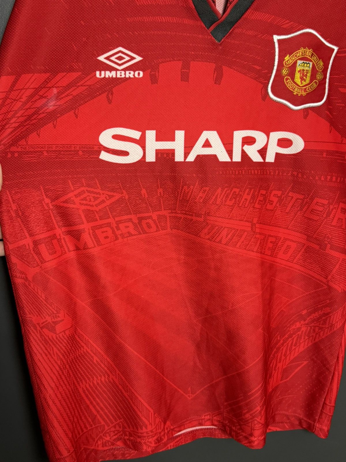 Umbro Vintage Manchester United 94/95 Home Football Jersey T-Shirt Size US M / EU 48-50 / 2 - 3 Thumbnail
