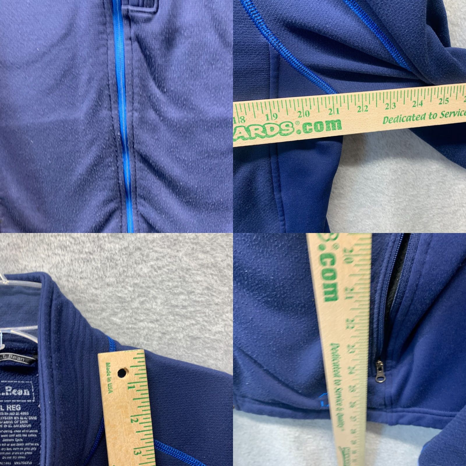 Vintage LL Bean Sweatshirt Adult Large Blue Fleece Winter Full Zip Mens Regular Size L Size US L / EU 52-54 / 3 - 8 Thumbnail