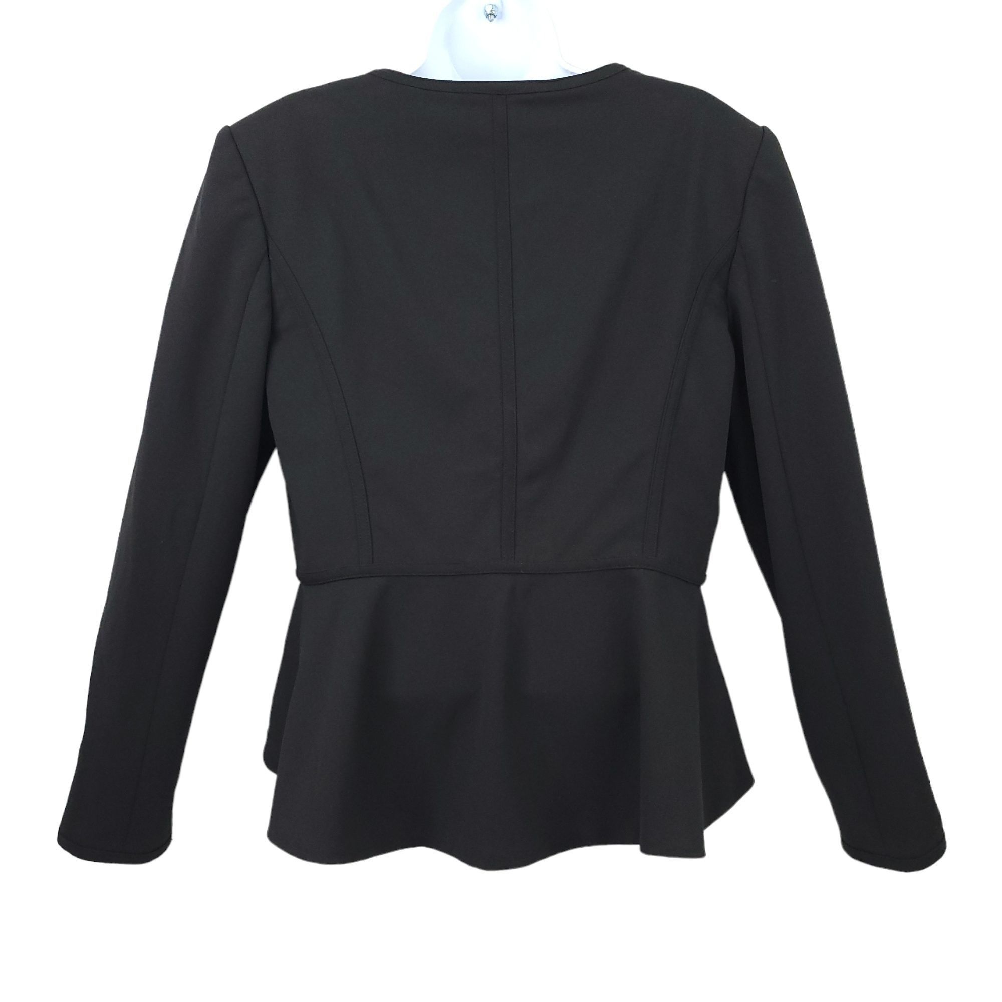 DKNY DKNY Collarless Peplum Hem Jacket Womens Size 12 Black Gold Size XL / US 12-14 / IT 48-50 - 3 Thumbnail