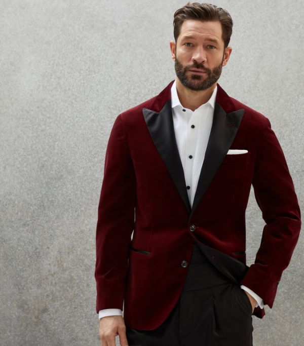 Brunello Cucinelli Jacket in Burgundy Size US S / EU 44-46 / 1 - 1 Thumbnail