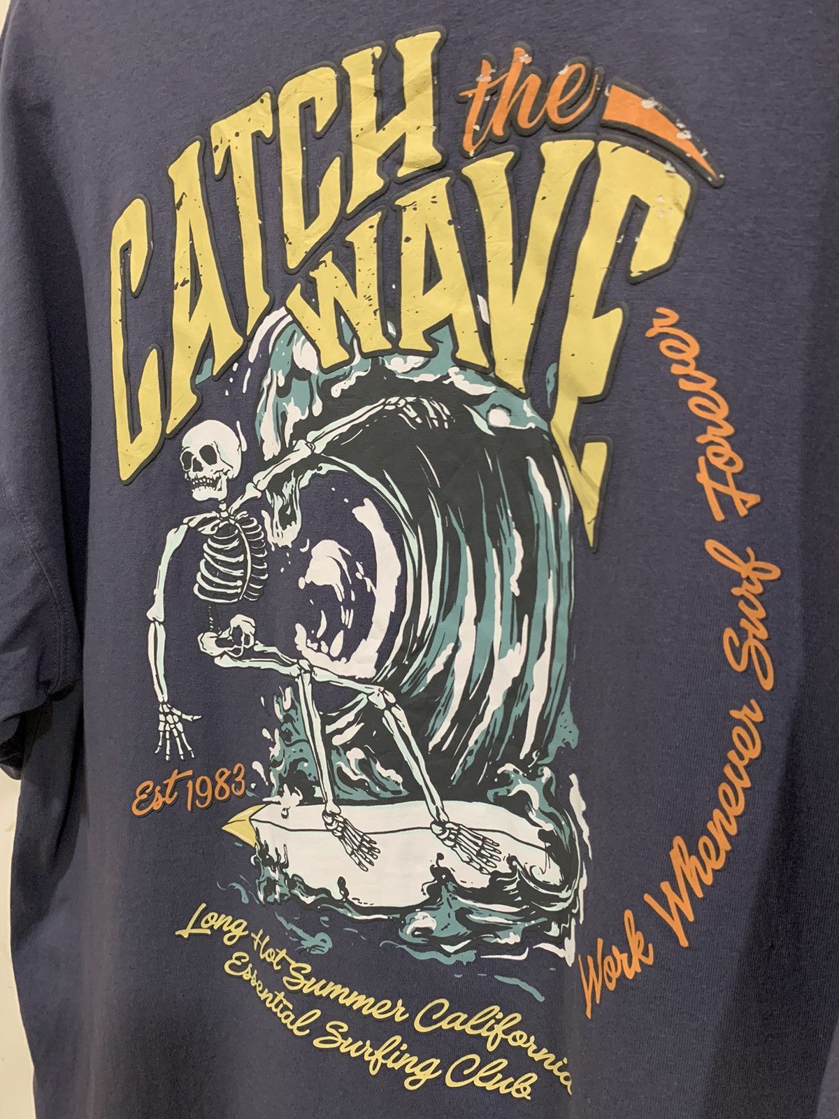 If Six Was Nine Skeleton surfing Tee Size US XXL / EU 58 / 5 - 6 Thumbnail
