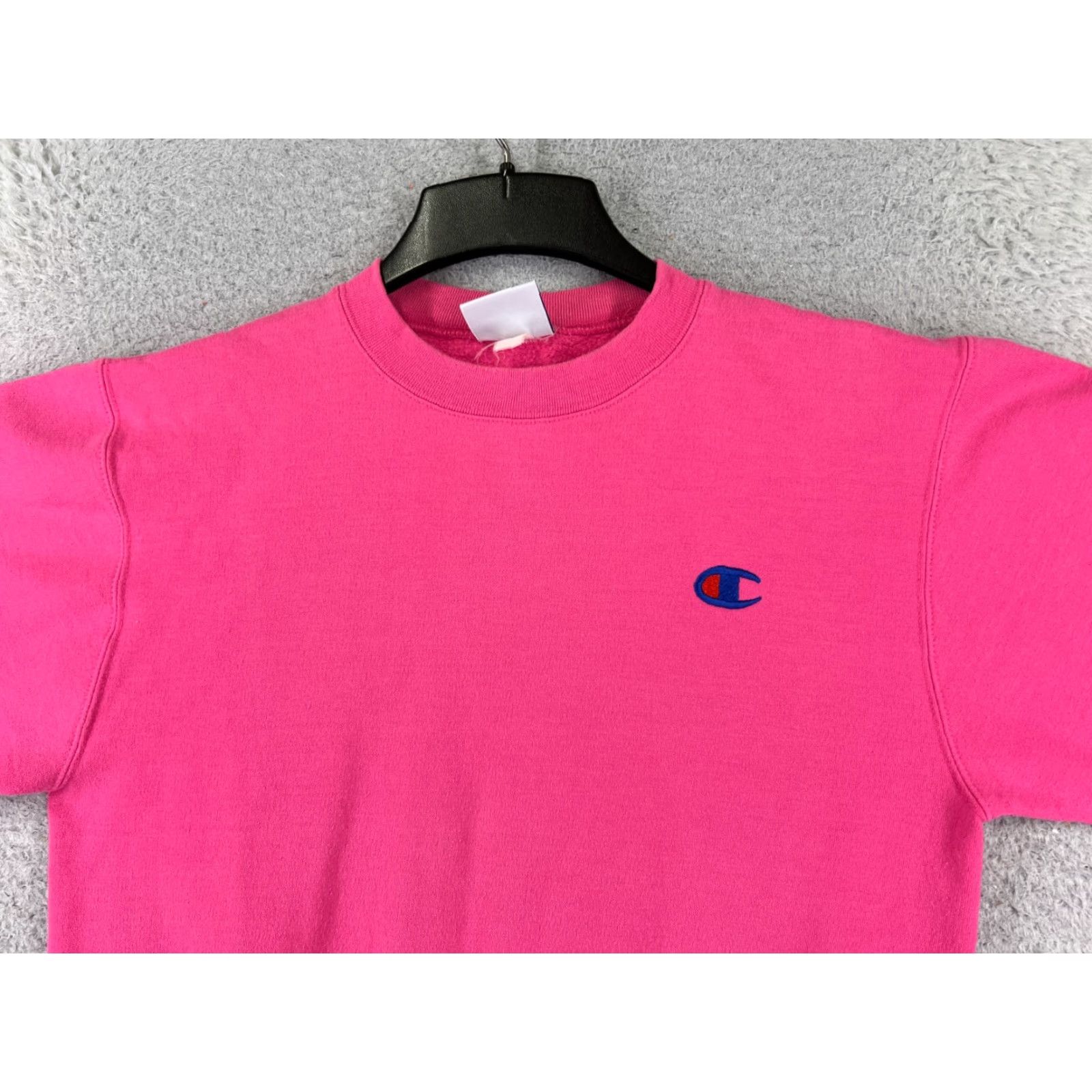 Champion Champion Sweatshirt Adult Small Pink Embroidered Long Sleeve Pullover Crew Neck Shirt Men Size US S / EU 44-46 / 1 - 4 Thumbnail