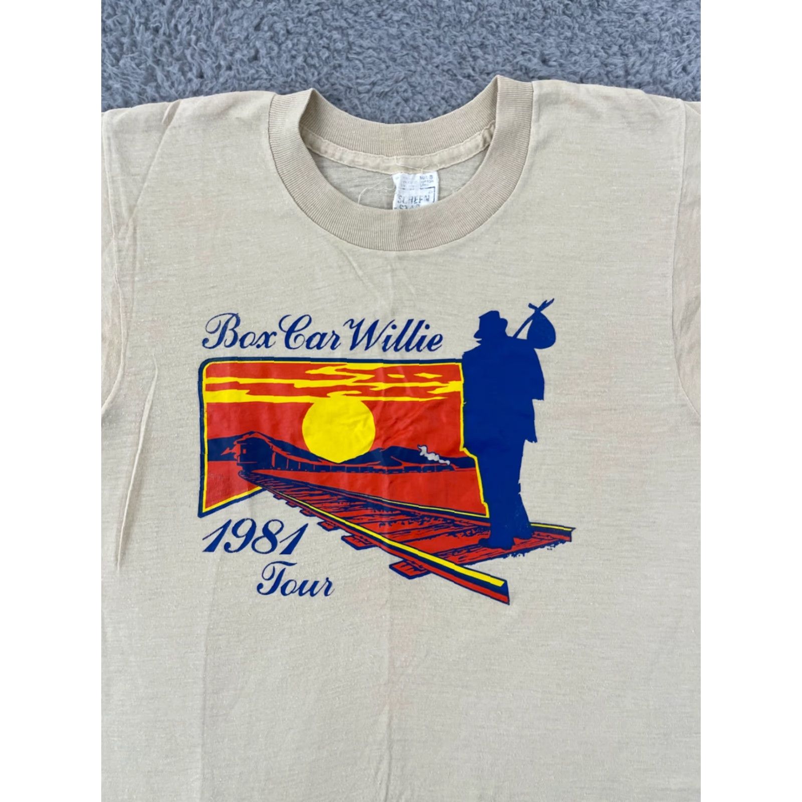 Vintage VINTAGE Boxcar Willie T-Shirt Adult S Music 80s Band Concert Tour Short Sleeve Shirt Mens Size US S / EU 44-46 / 1 - 3 Thumbnail