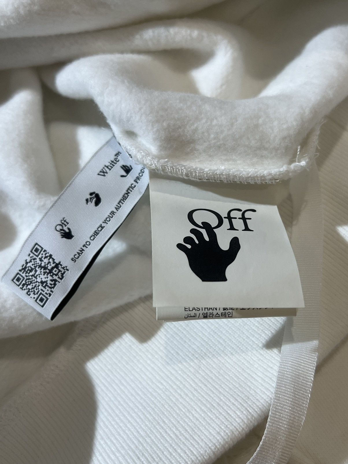Off-White Off-White Oversized White Black Hoodie Size US S / EU 44-46 / 1 - 5 Thumbnail
