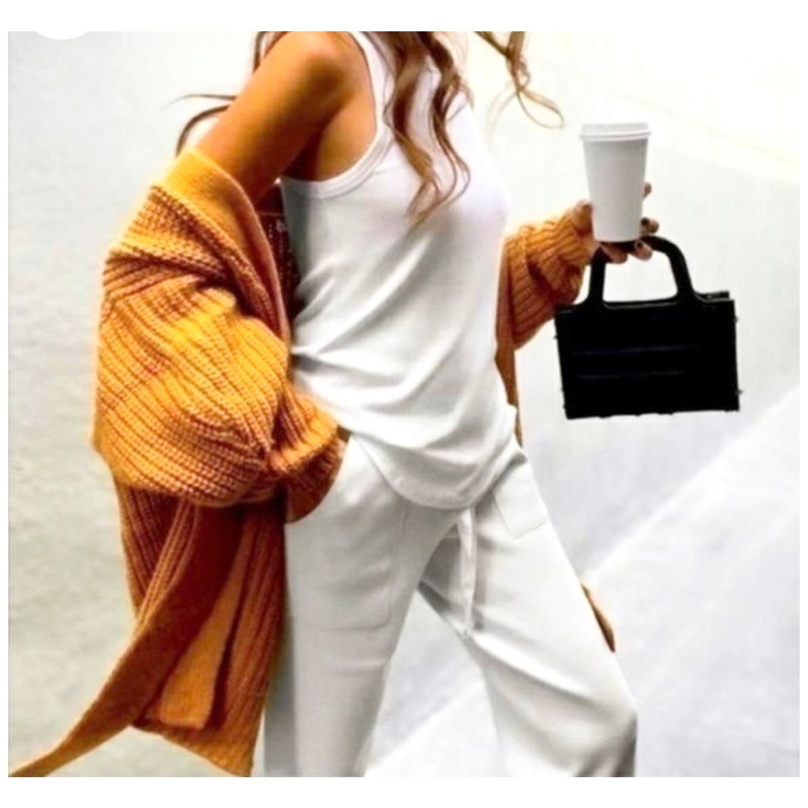 Zara Zara Cream Beige Ribbed Knit Tie Waist Oversized Sweater Size L / US 10 / IT 46 - 11 Thumbnail