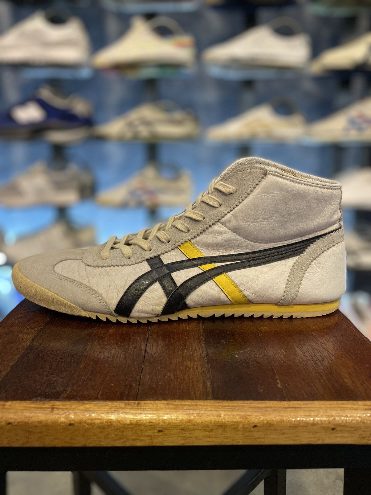 Onitsuka Tiger Onitsuka Tiger Mexico Mid Runner White Yellow Black Grailed