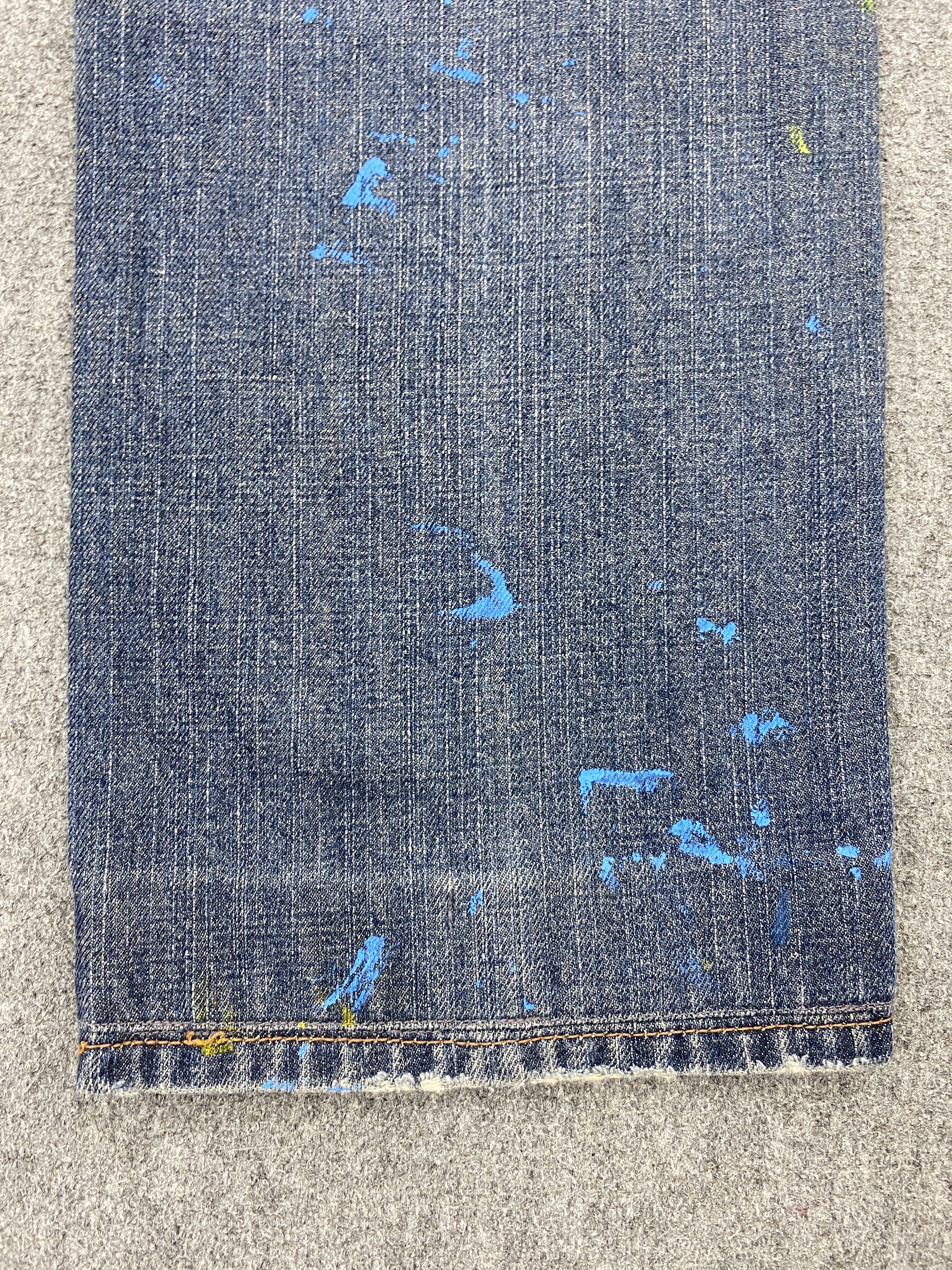 Levi's × Vintage Vintage Levi's 514 Splatter Paint Jeans Size US 31 - 13 Thumbnail