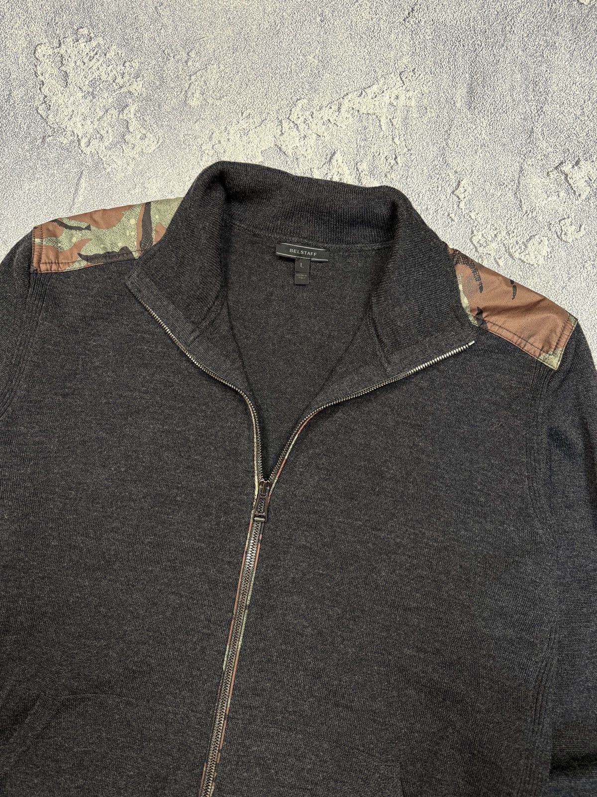 Belstaff Belstaff Zip-Up Sweater Made In Italy L Size US L / EU 52-54 / 3 - 4 Thumbnail
