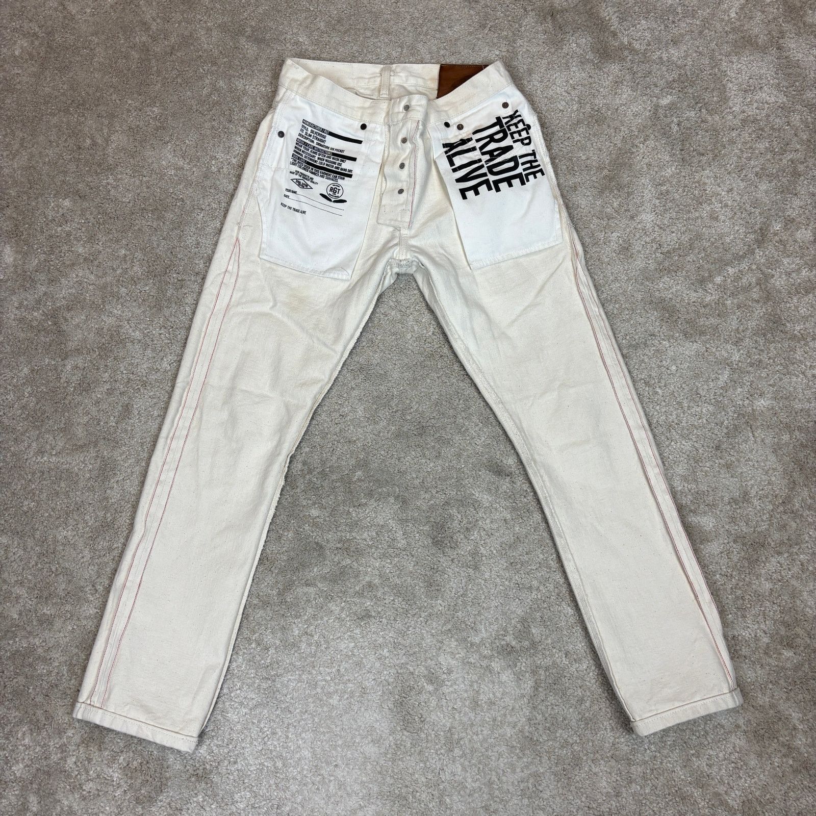 Rogue Territory Rogue Territory RGT Slim Straight Selvedge Jeans 29x28.5 Size US 29 - 3 Thumbnail