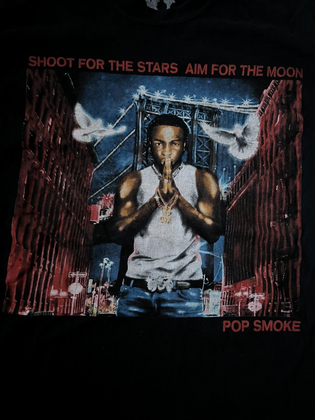Band Tees × Vlone Vlone Pop Smoke T Shirt Size US M / EU 48-50 / 2 - 2 Thumbnail
