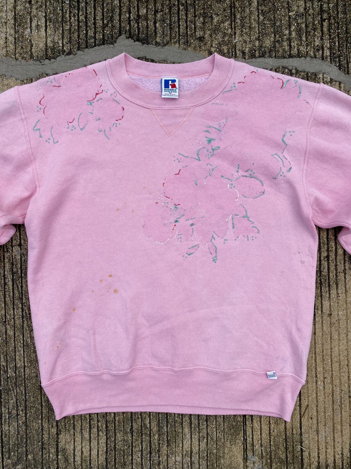 Russell Athletic × Vintage Faded Pink Russell Athletic Sweatshirt Custom Size US M / EU 48-50 / 2 - 3 Thumbnail