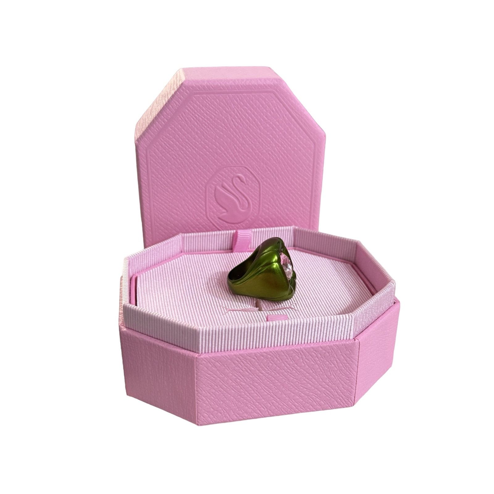 Swarovski Swarovski Dulcis Cocktail Ring sizen 60 / 9 Green New Size ONE SIZE - 3 Thumbnail