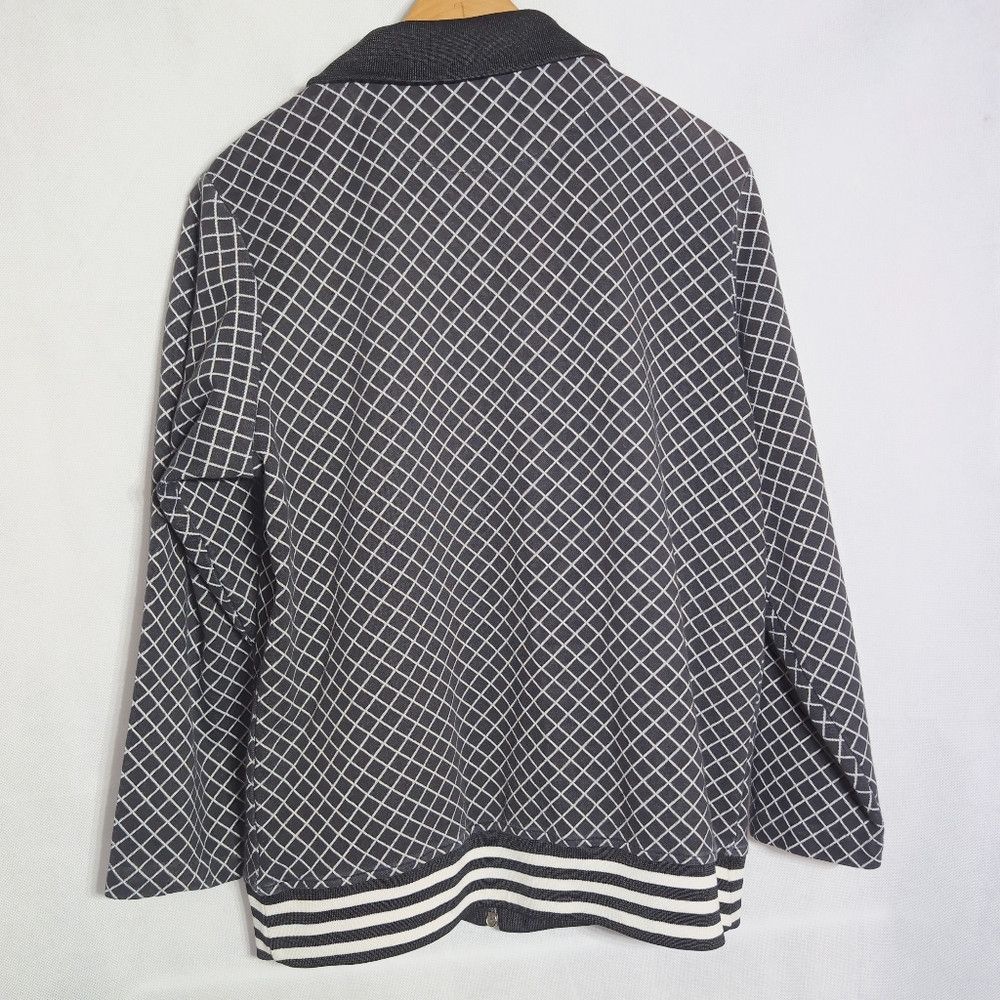Other CrownBasics Sz L Black and White Windowpane Jacket Vintage Size US L / EU 52-54 / 3 - 5 Thumbnail