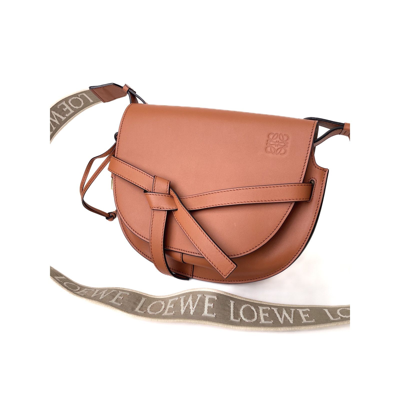 Loewe Small Gate Dual bag in soft calfskin and jacquard Size ONE SIZE - 3 Thumbnail