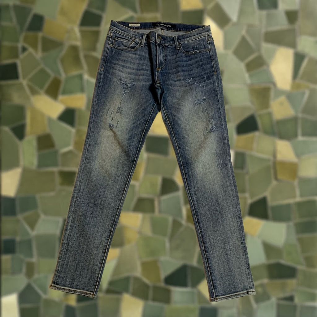 Vintage Driftwood Marilyn Jeans Womens Skinny Regular Size 28 Blue Denim Distressed Boho Minimalist Festival Bohemian Pockets Stretch Regular Fit Womens Size 28" / US 6 / IT 42 - 1 Thumbnail