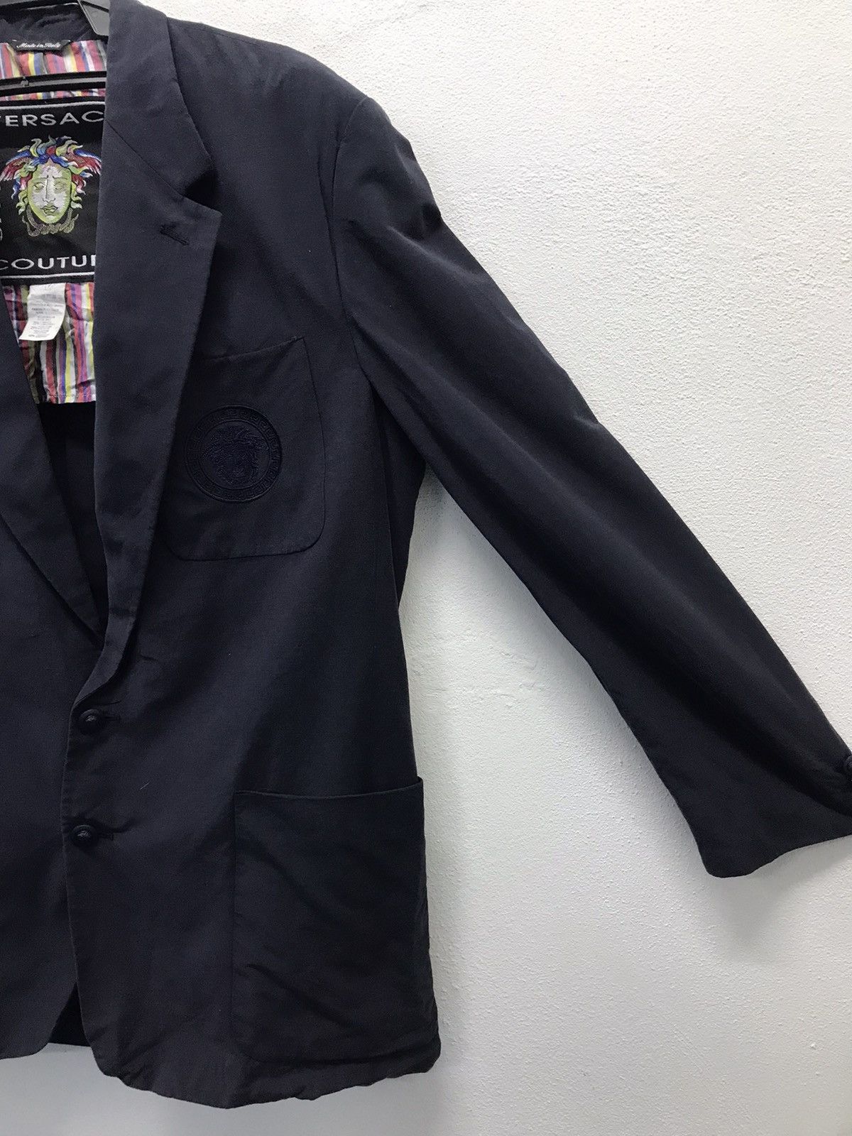 Versace × Versace Jeans Couture × Vintage Vintage Versace Couture Jeans Made In Italy Blazer Size US L / EU 52-54 / 3 - 3 Thumbnail