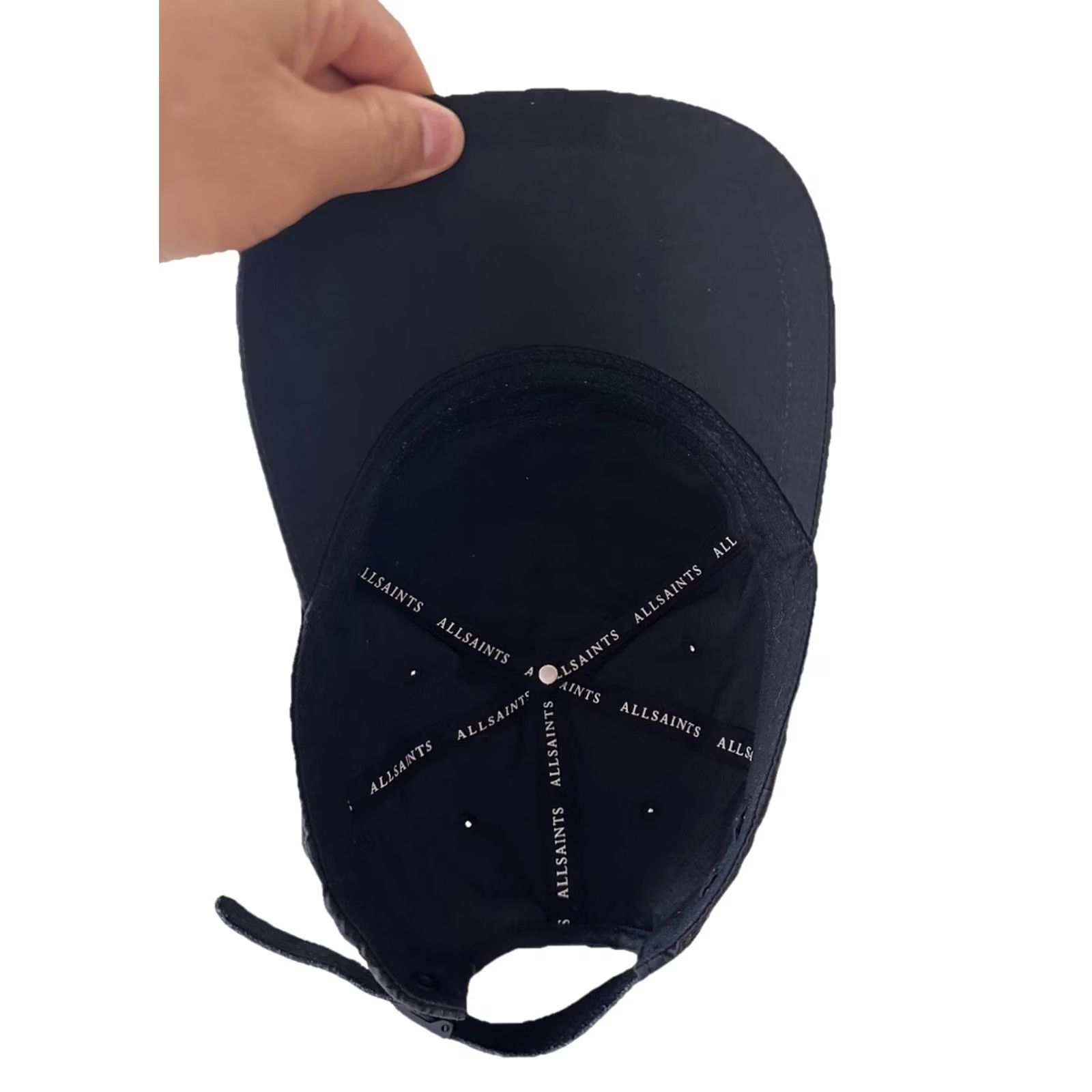 Allsaints AllSaints Black Nylon Adjustable Baseball Cap Hat Men One Size London Cap Accessories Size ONE SIZE - 7 Thumbnail