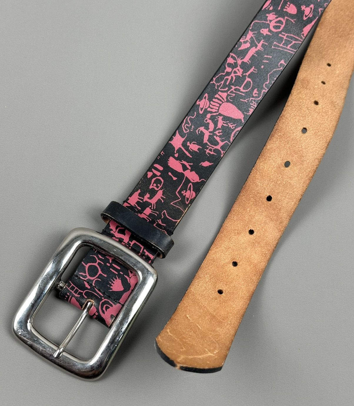 Vivienne Westwood Vivienne Westwood - Multi Logo Motif - Silver Buckle Belt Size ONE SIZE - 6 Thumbnail