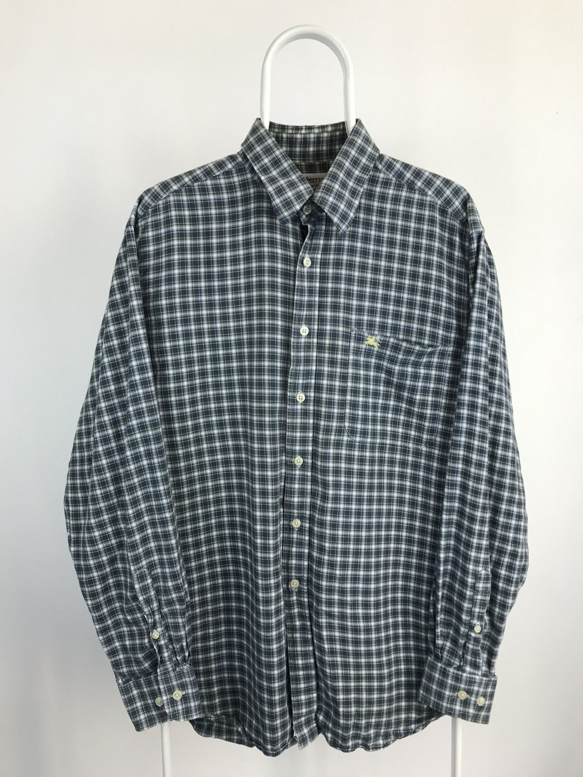 Burberrys Of London Shirt Plaid Button Up Long Sleeve