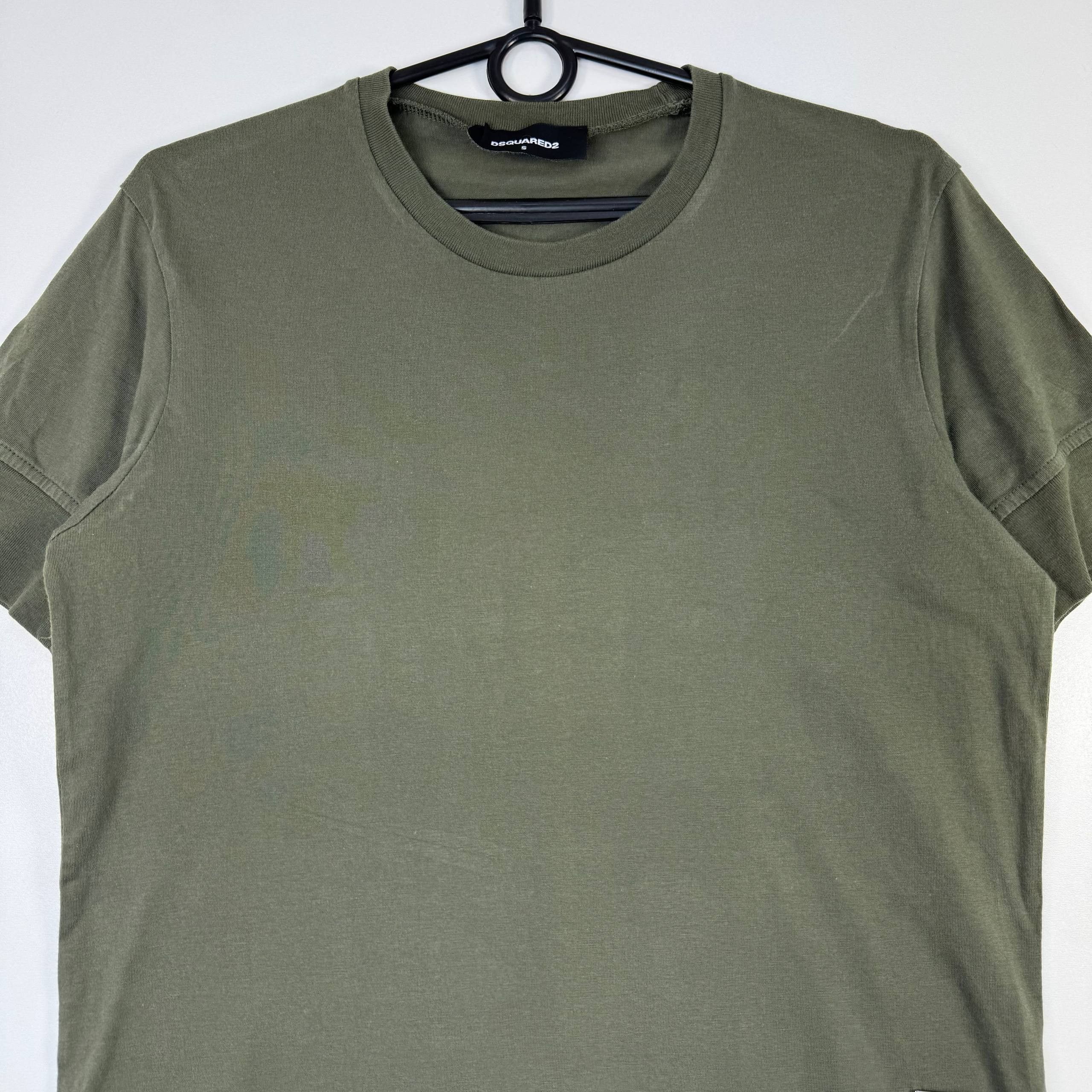 Dsquared2 Dsquared2 Basic Logo T-Shirt Khaki Green Mens Size S Size US S / EU 44-46 / 1 - 2 Thumbnail