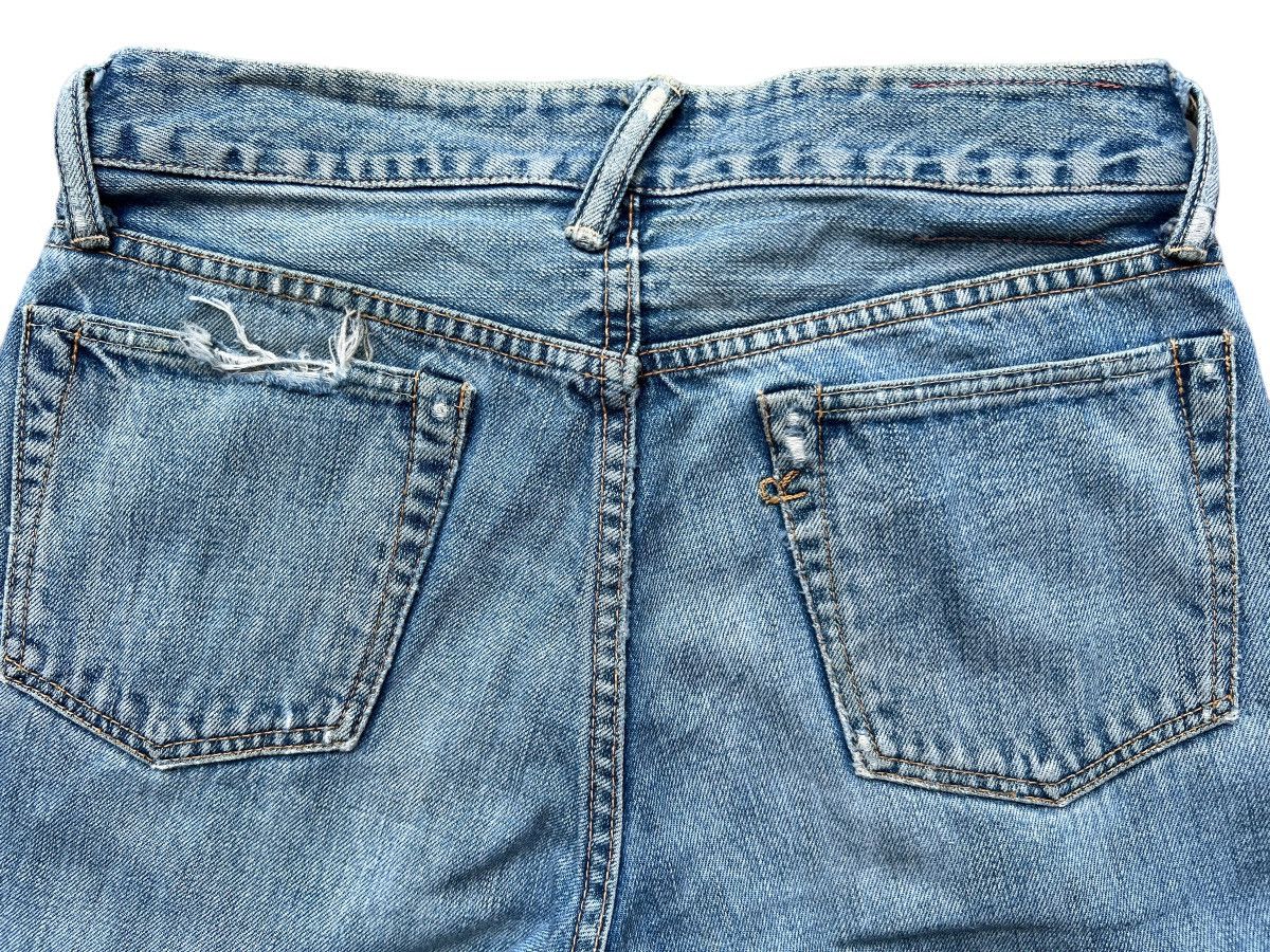 45rpm Vintage 45RPM Japan Distressed Faded Denim Jeans 29x30 Size US 29 - 7 Thumbnail