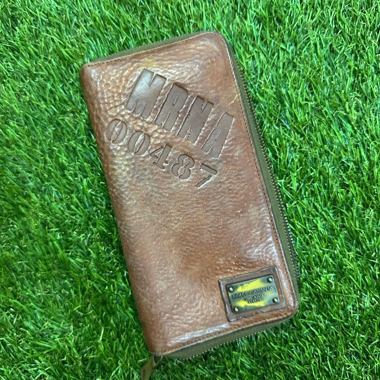 Dolce & Gabbana Dolce & Gabbana Milano Brown Leather Zip-Around Wallet Size ONE SIZE - 1 Thumbnail