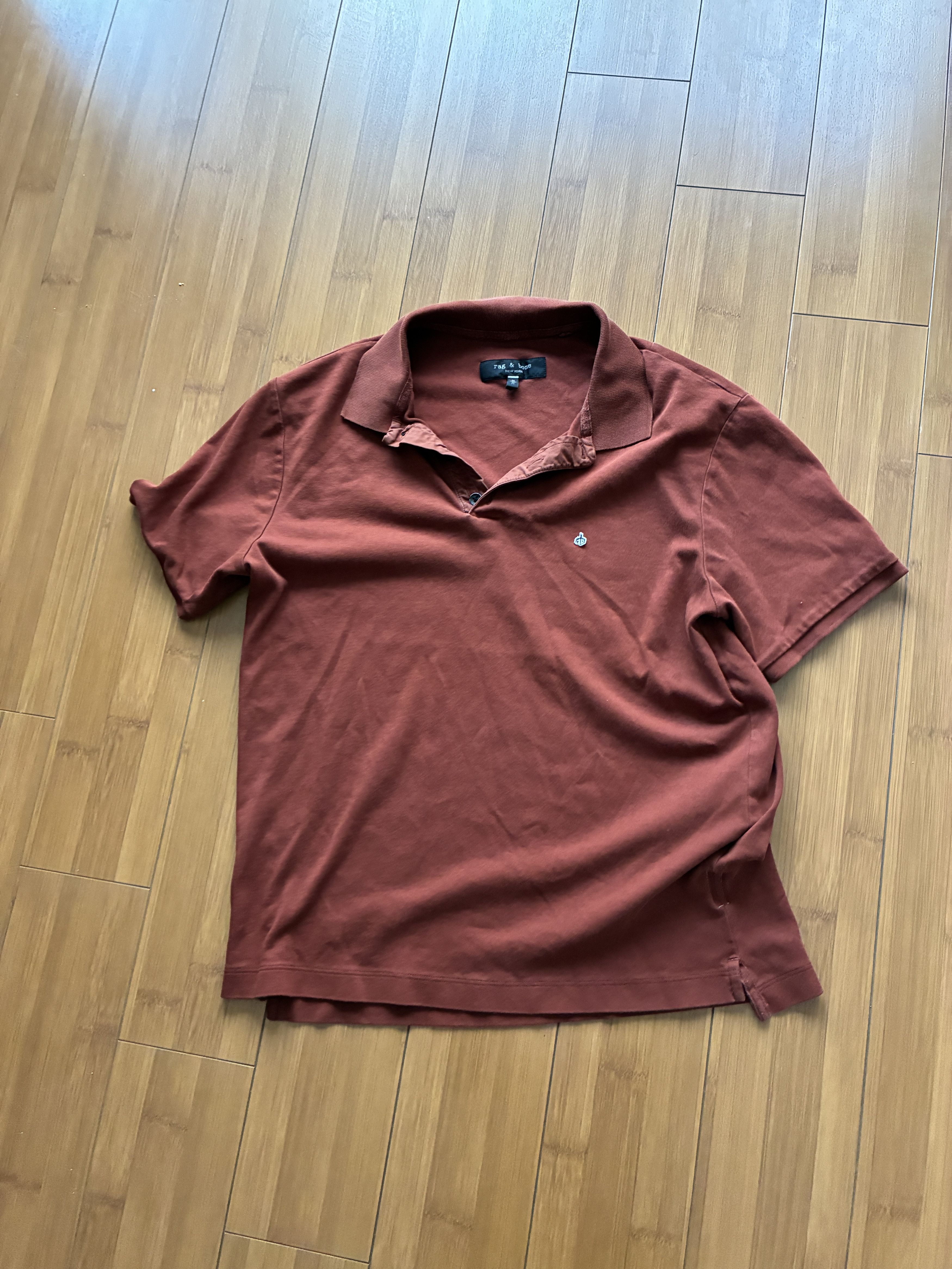 Rag & Bone Rag & Bone Brown Logo Polo Men's MEdium Size US M / EU 48-50 / 2 - 1 Thumbnail