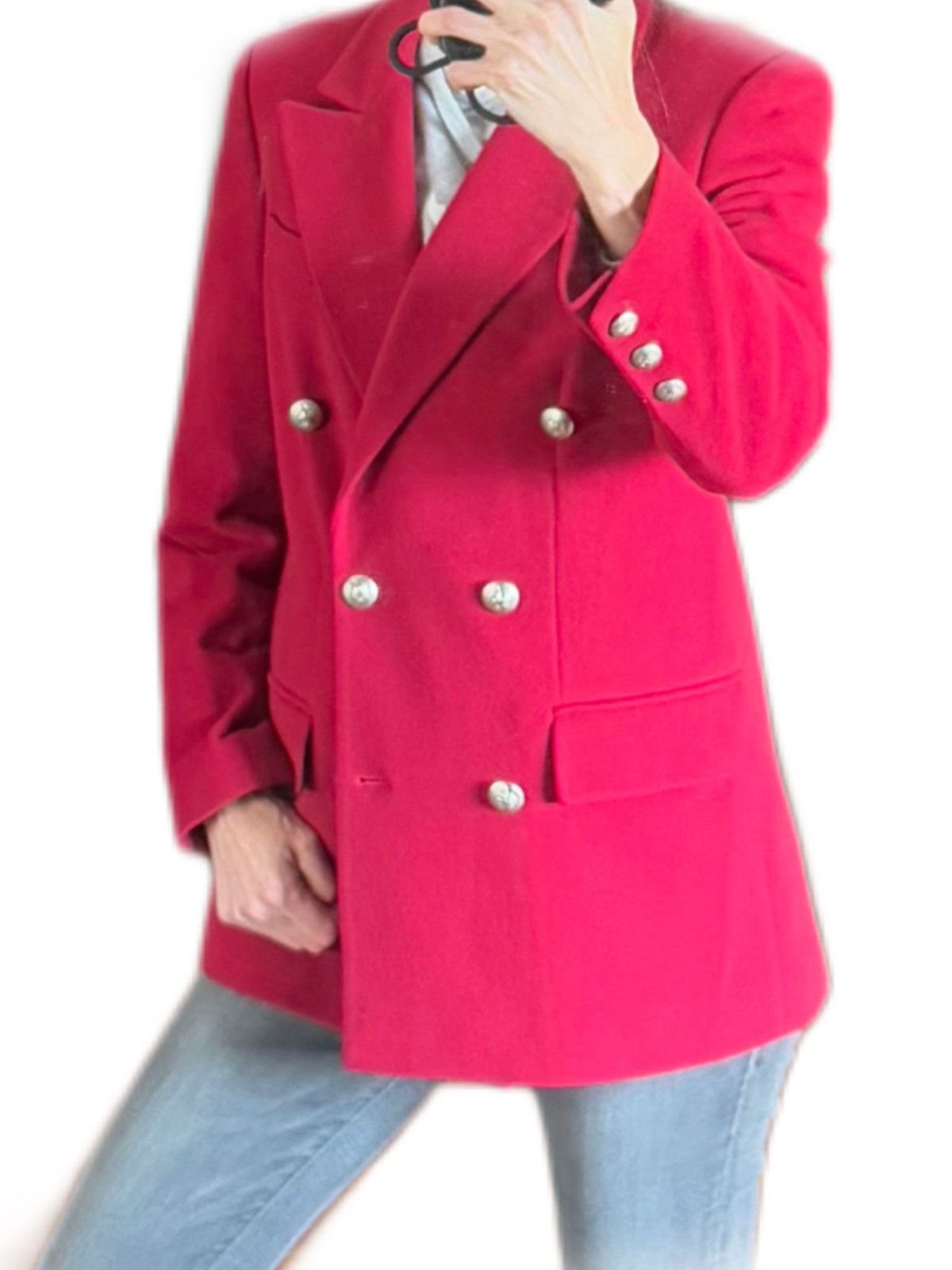 Vintage Vintage Fuchsia Coat - Loja das Meias (Lisbon) 1990s Size 40 Size M / US 6-8 / IT 42-44 - 1 Thumbnail