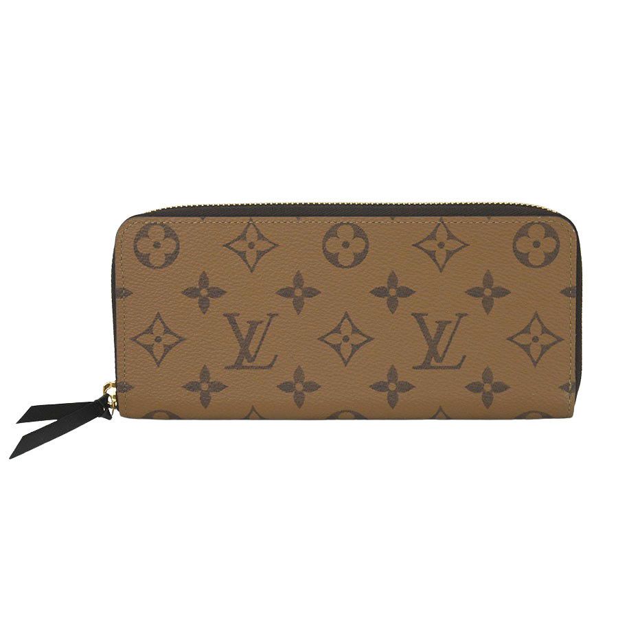 Louis Vuitton Portefeuille Clemence Monogram Reverse Marron Brown