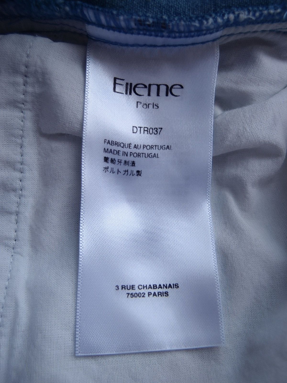 Elleme ELLEME Paris Bleached Denim Cargo Pants Washed Finish Size 26" / US 2 / IT 38 - 14 Thumbnail