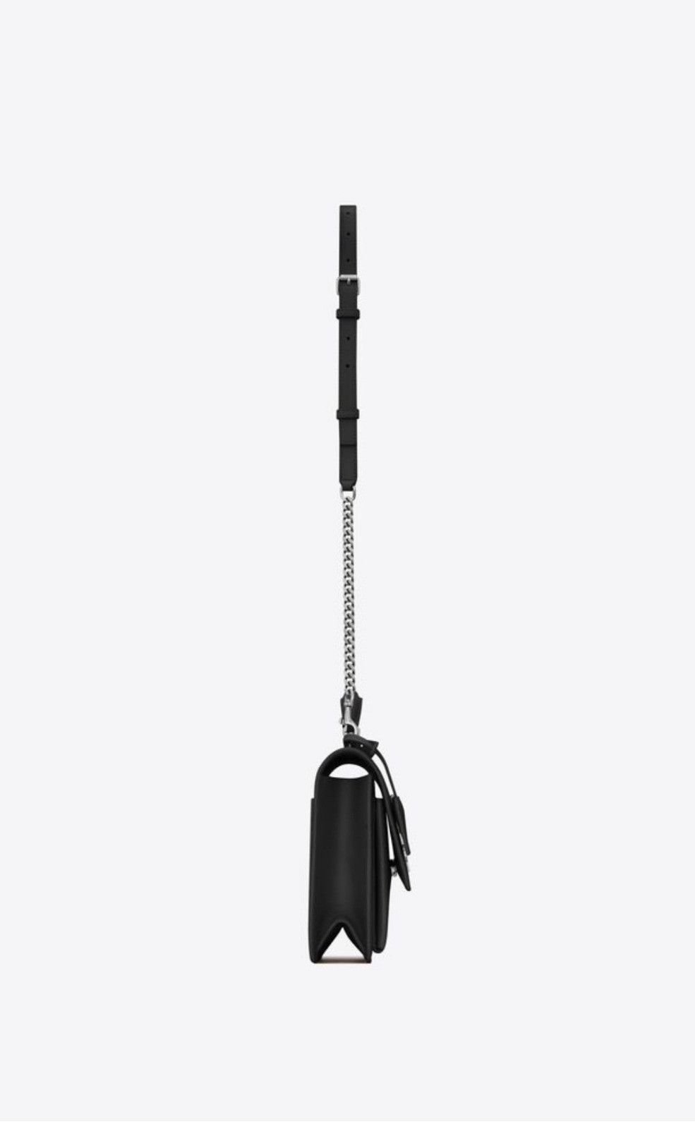 Saint Laurent Paris o1b1hav110724 Size: OS / Sunset Top Handel Leather Bag Black Size ONE SIZE - 4 Thumbnail