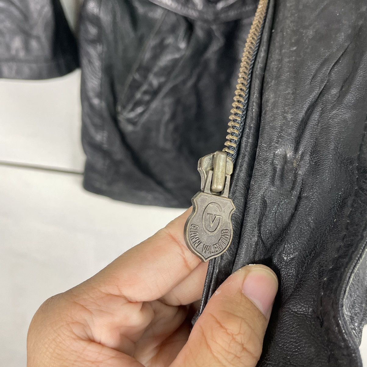 Gianni Valentino × Vintage 💥80s GIANNI VALENTINO GENUINE LEATHER JACKET Size US M / EU 48-50 / 2 - 13 Thumbnail