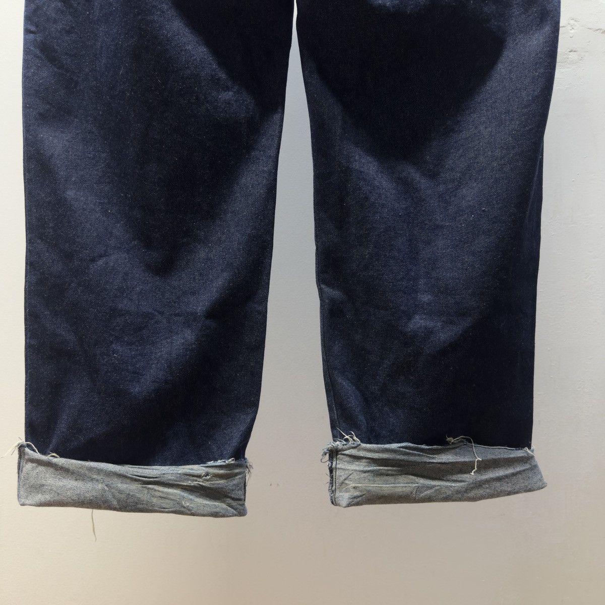 Vintage 80s Dark Wash Baggy Wide Leg Denim Jeans ERD Grunge Chrome Size US 37 - 9 Thumbnail