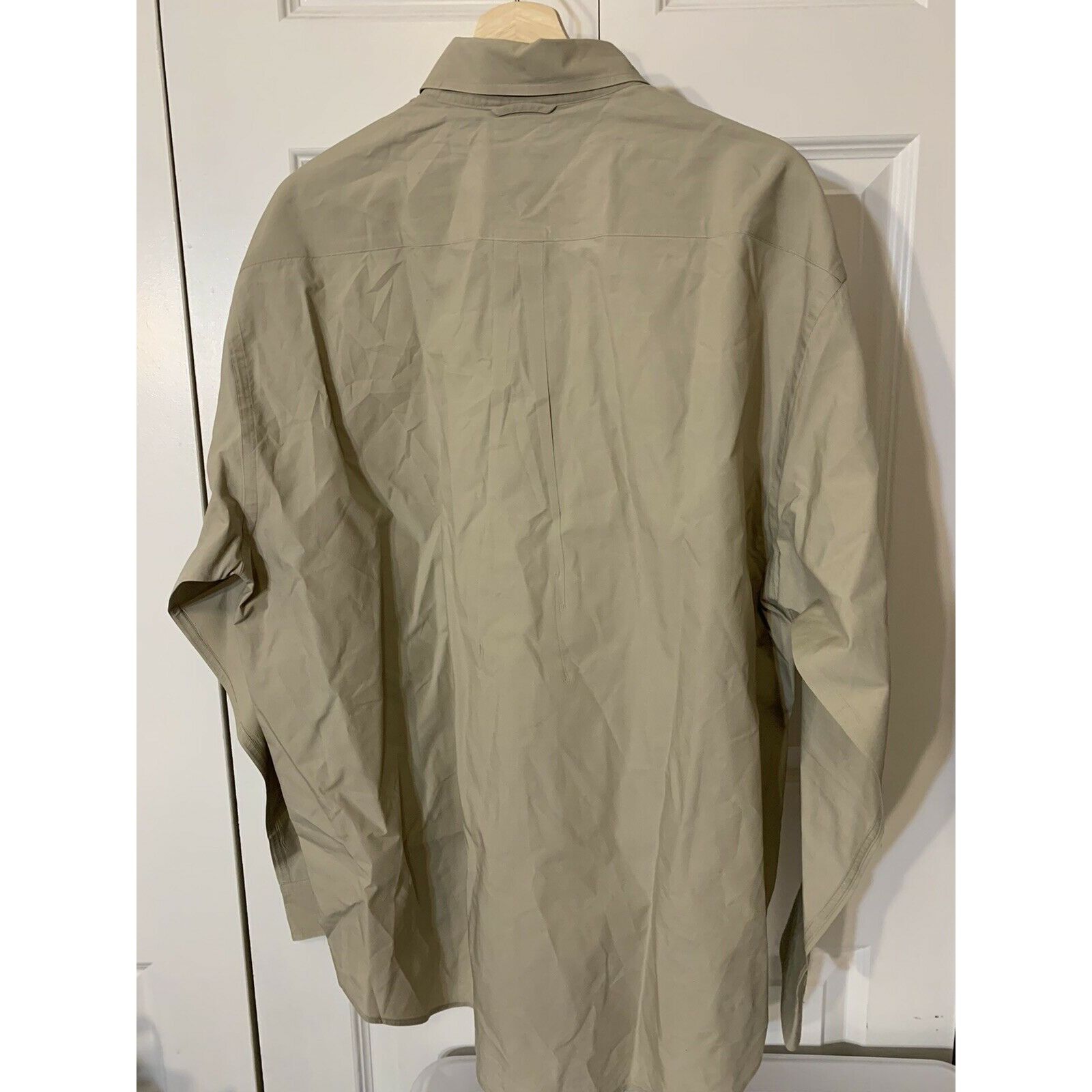 Tommy Hilfiger Tommy Hilfiger Men’s Sz L Shirt Long Sleeve Button Tan Beige Size US L / EU 52-54 / 3 - 7 Thumbnail