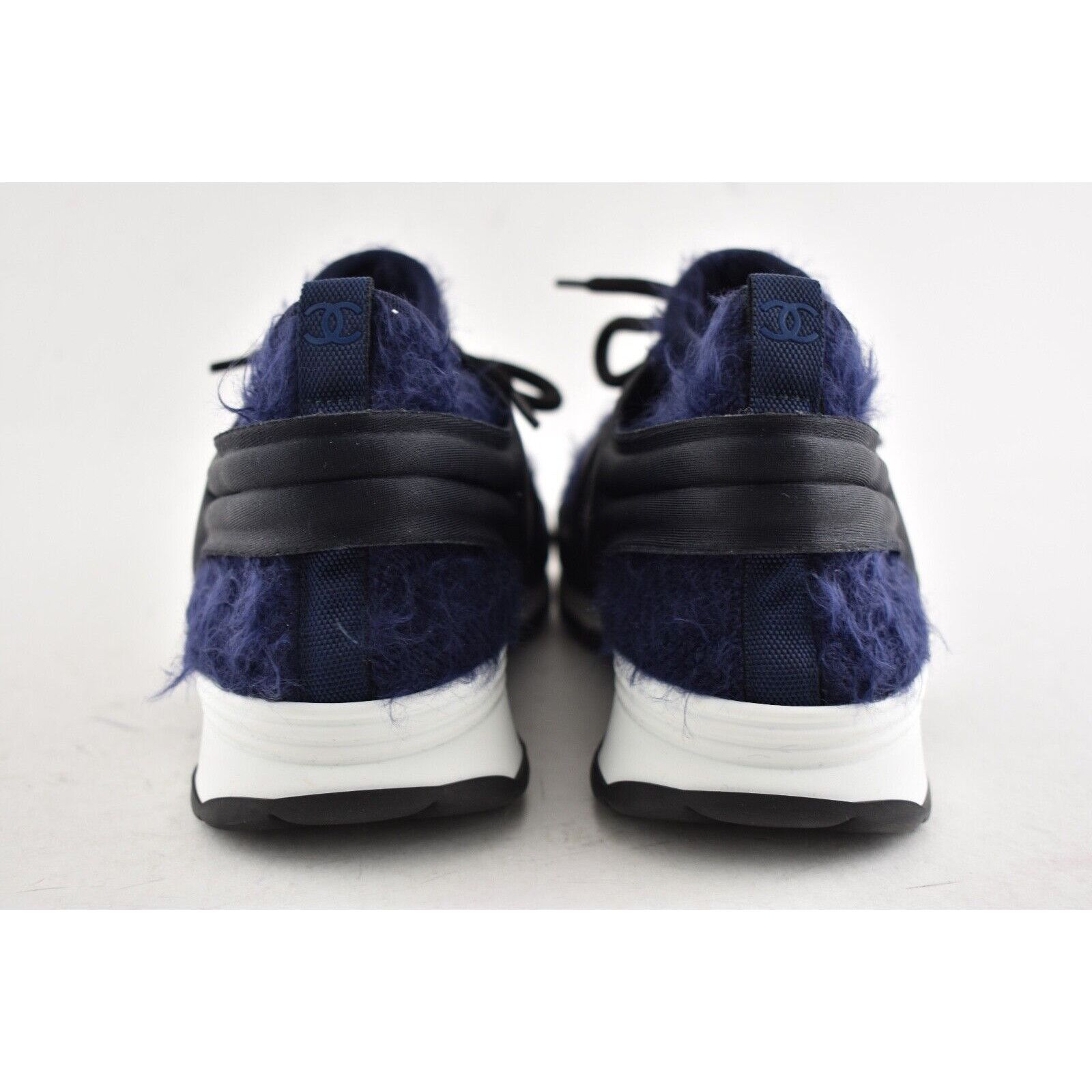 Chanel 18A Stretch Fabric Knit CC Satin Flat Trainer Sneaker 38 Size US 8 / IT 38 - 9 Thumbnail