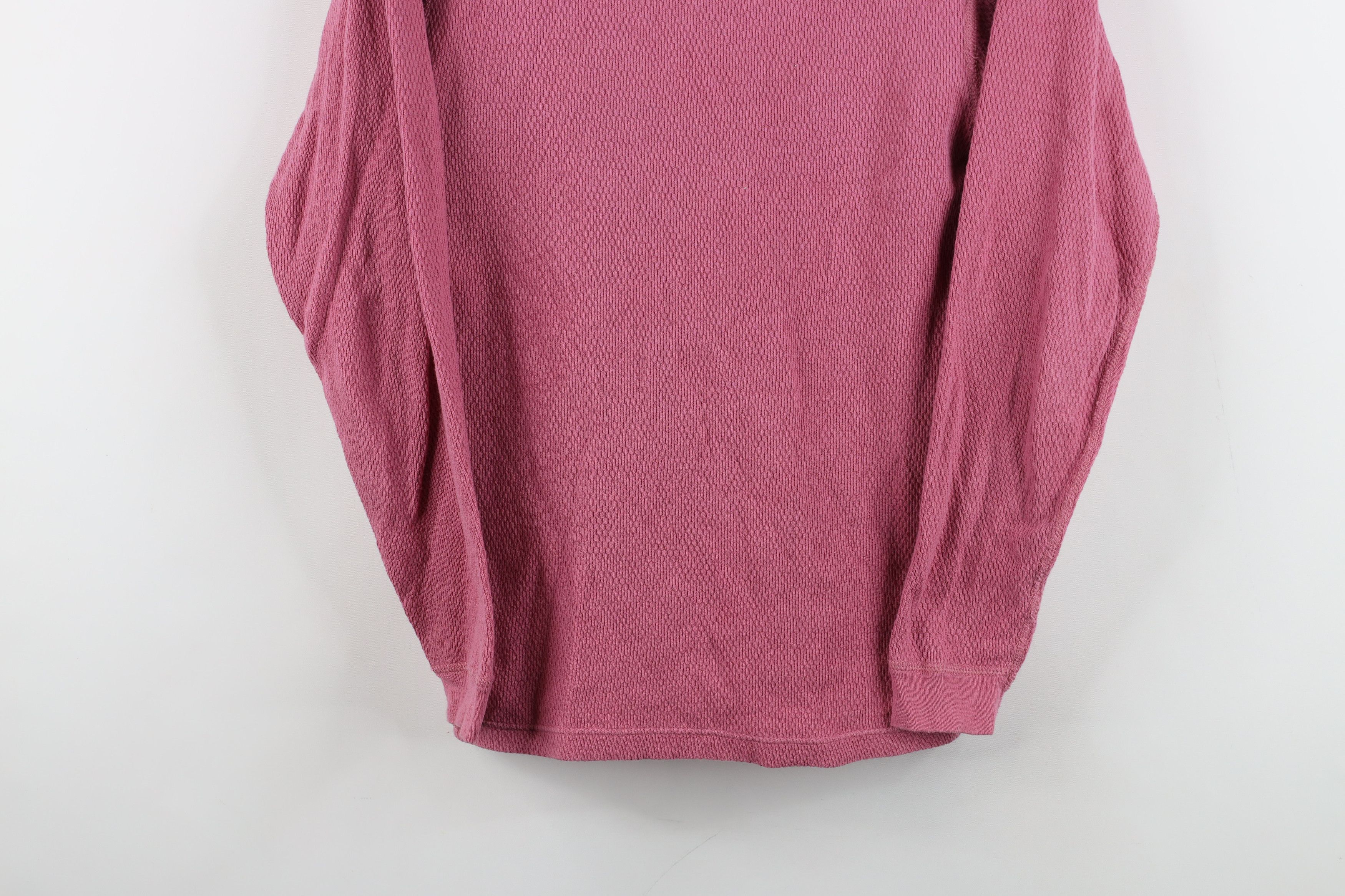 Vintage Vintage 90s Babydoll Flower Thermal Waffle Knit T-Shirt USA Size M / US 6-8 / IT 42-44 - 3 Thumbnail