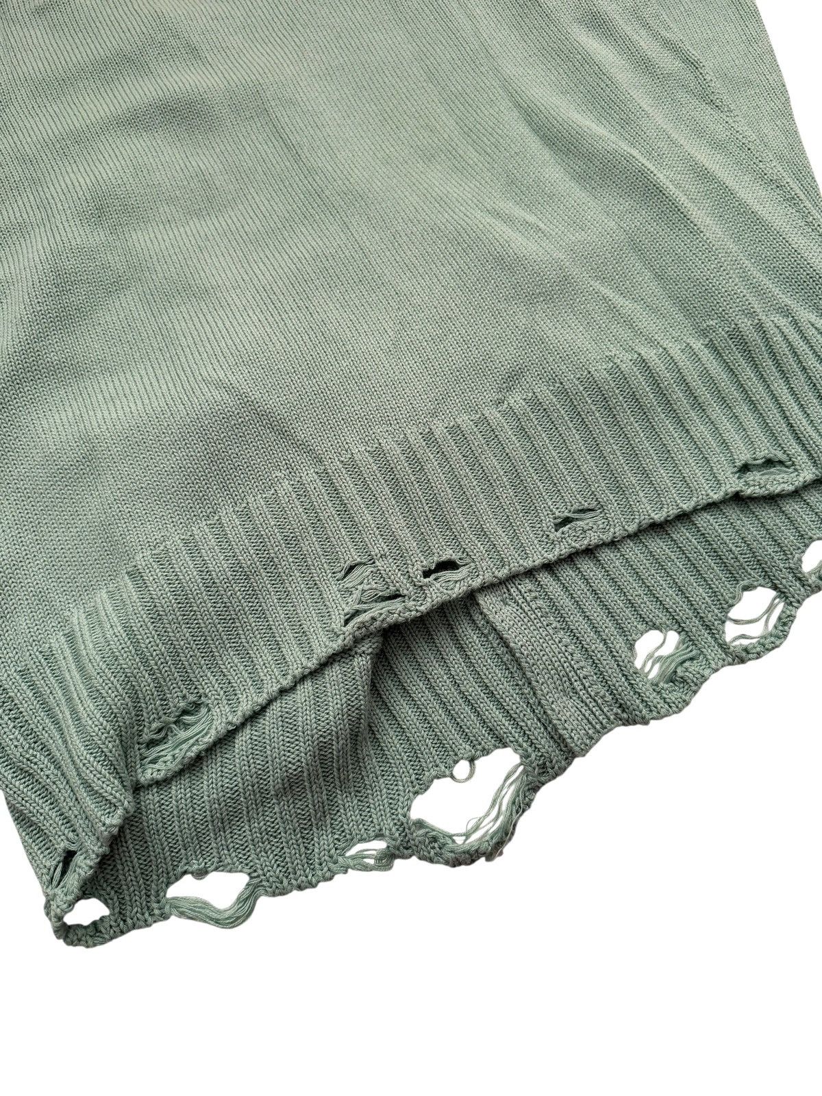 Undercover Faded Green Distressed Cardigan Size US XL / EU 56 / 4 - 6 Thumbnail