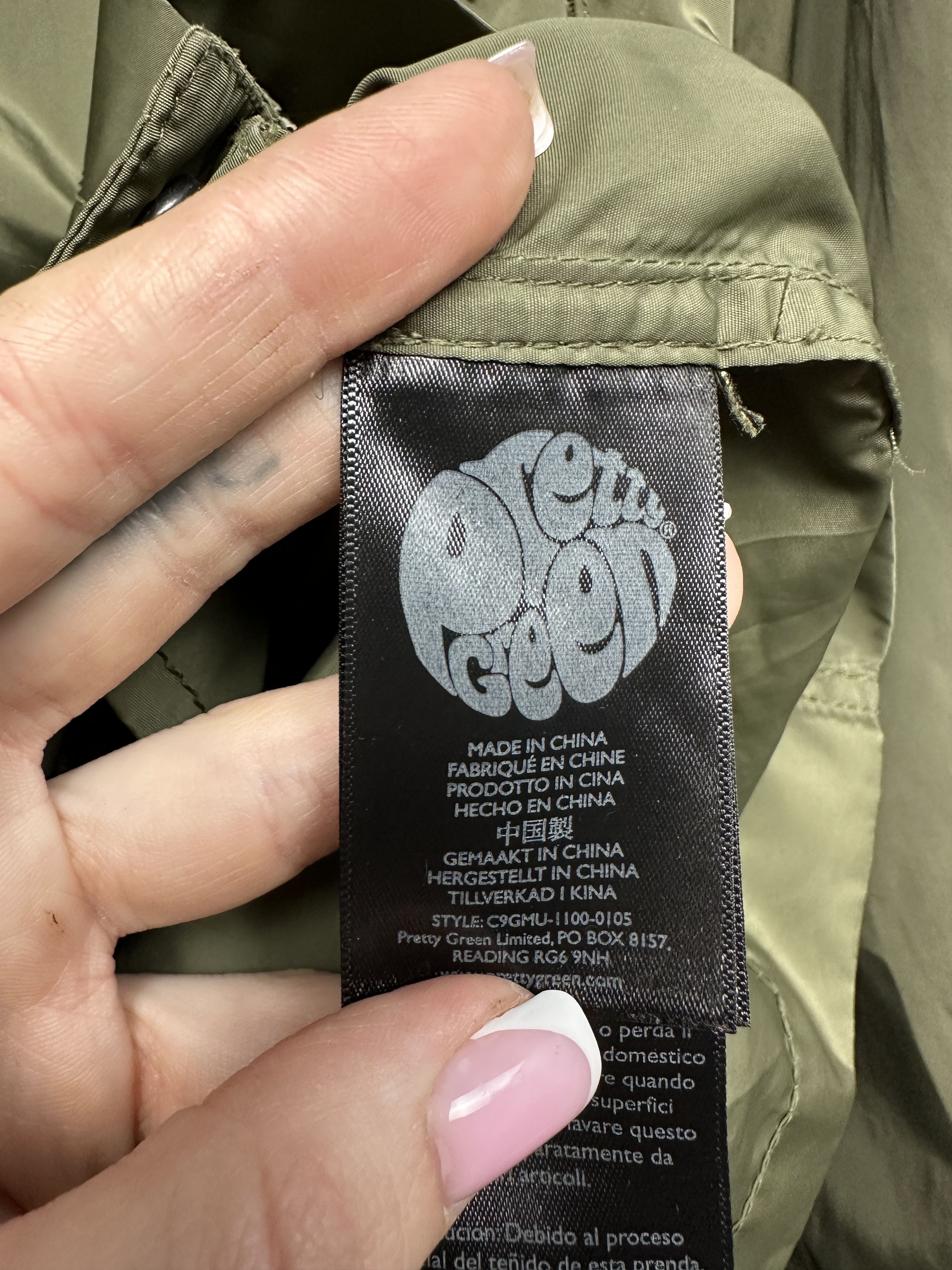 Pretty Green Pretty Green Mens Nylon Jacket Size US S / EU 44-46 / 1 - 7 Thumbnail