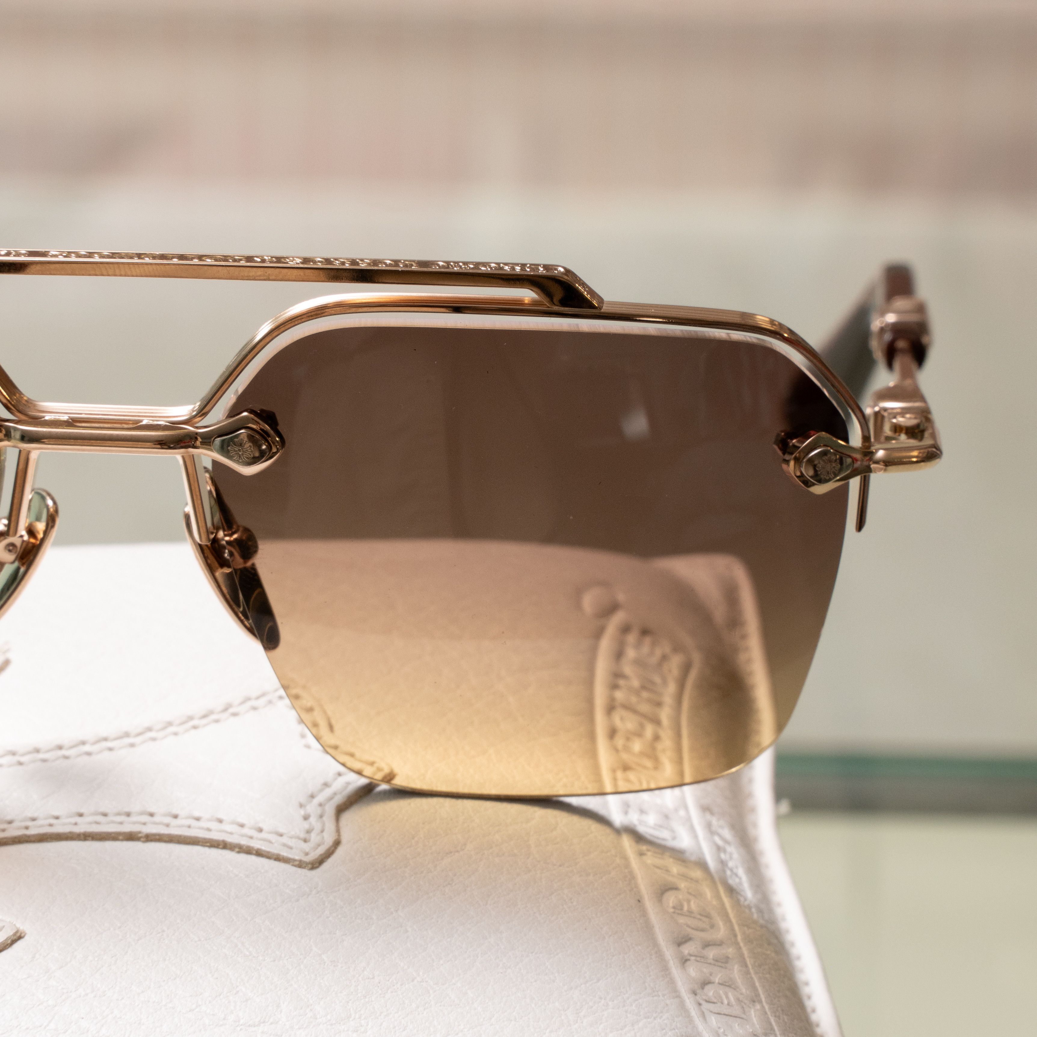 Chrome Hearts CHROME HEARTS BIDI ESEM Gold Plated - Classic Brown Size ONE SIZE - 9 Thumbnail