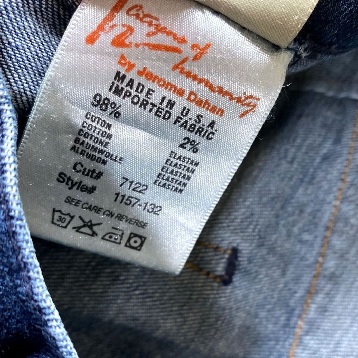 Citizens Of Humanity Citizens Of Humanity Womens Jeans Blue Low Rise Straight Studded Stretch 28 Jeans Women's 28 Blue Studded Straight Mid Rise Casual Womens Size 28" / US 6 / IT 42 - 6 Thumbnail