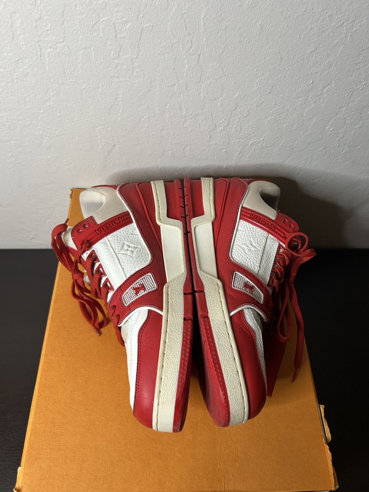 Louis Vuitton Louis Vuitton Red Trainers Size US 8.5 / EU 41-42 - 4 Thumbnail