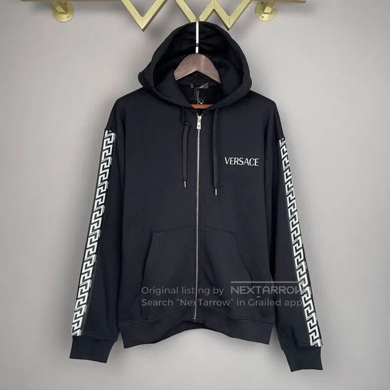 Versace Versace Zippered hooded sweatshirt Size US XXL / EU 58 / 5 - 1 Thumbnail
