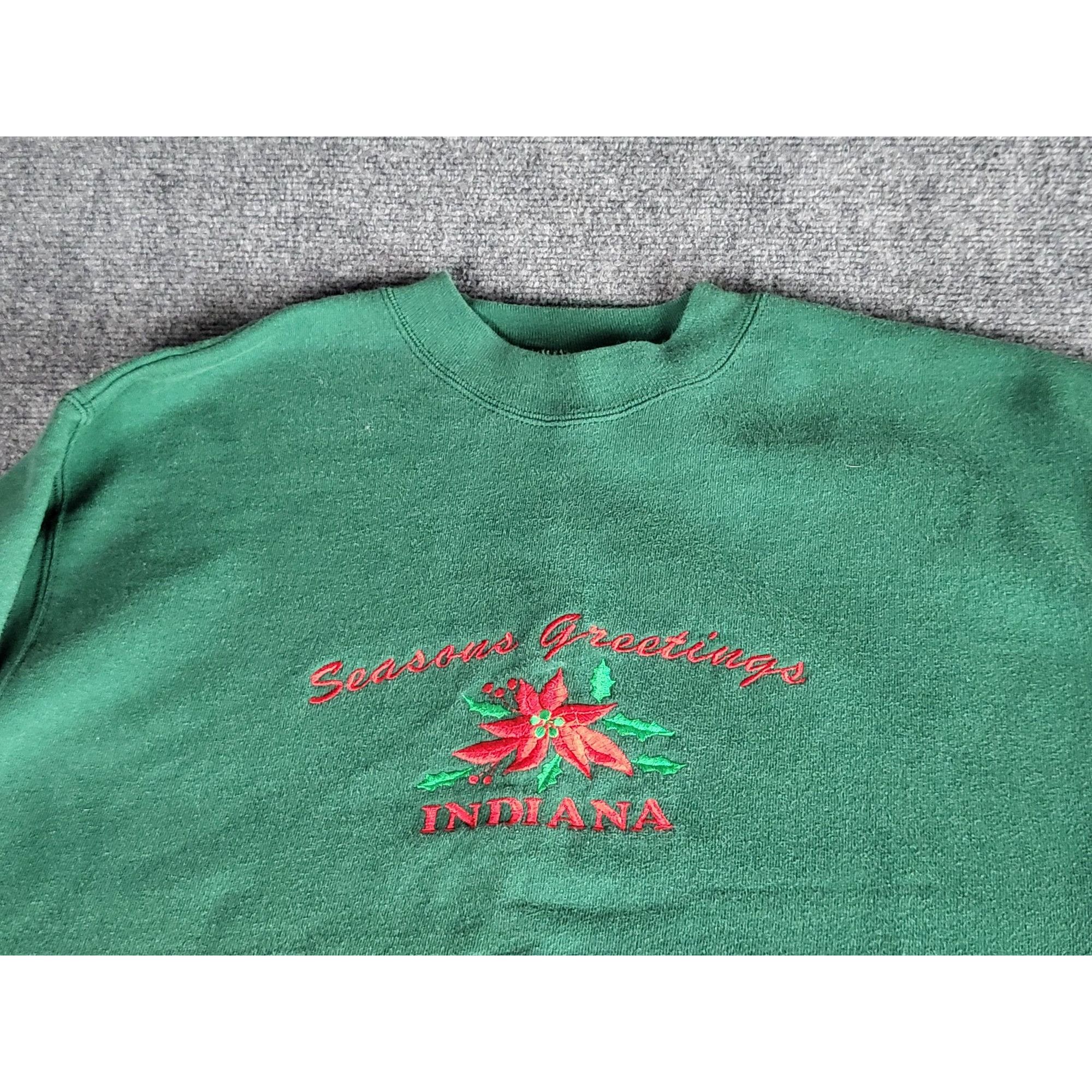 Vintage Vintage 90s Crewneck Sweatshirt Women Sz L Merry Christmas I Size L / US 10 / IT 46 - 2 Thumbnail